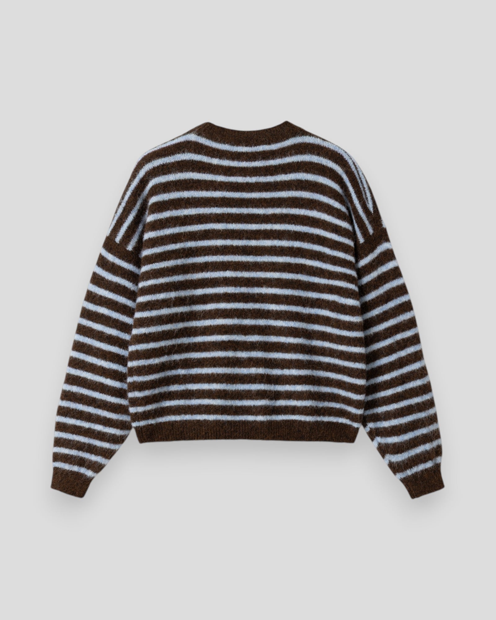Noella N-Mafalda Women's Knit in brown and blue stripe, featuring cozy knit fabric and stylish pattern.