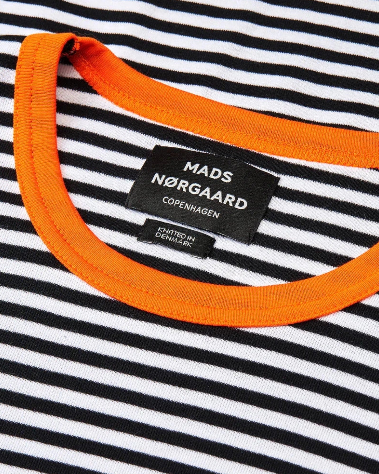 Duo Rib Tobias Tee LS - White Black