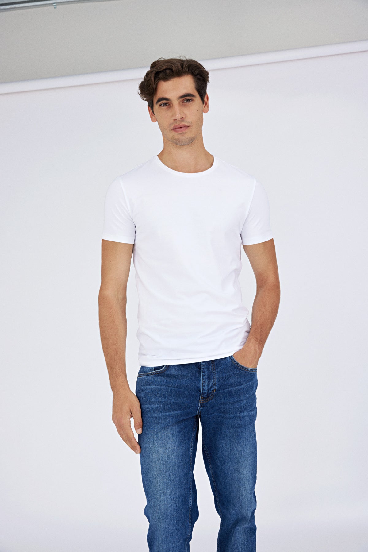David Crew Neck T-shirt - Bright White - The Sons online