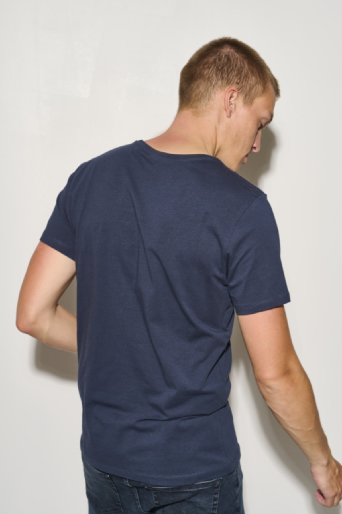 David Crew Neck T-shirt - Night Navy - The Sons online
