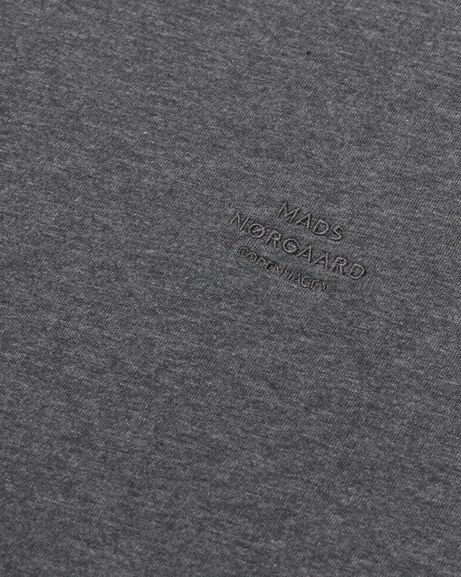 Cotton Jersey Frode Logo Tee FAV - Dark Grey Melange