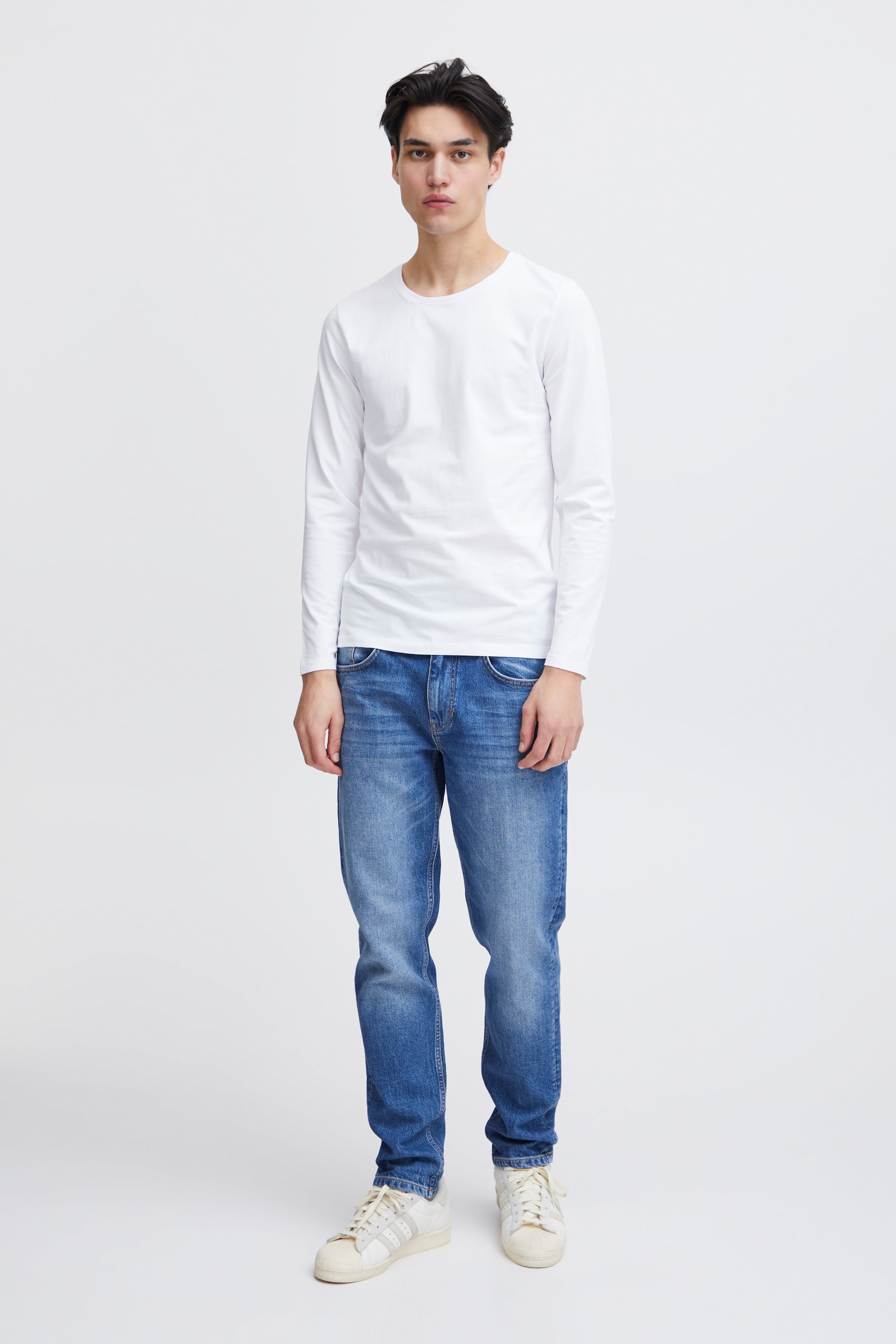 Theo LS t-shirt - White