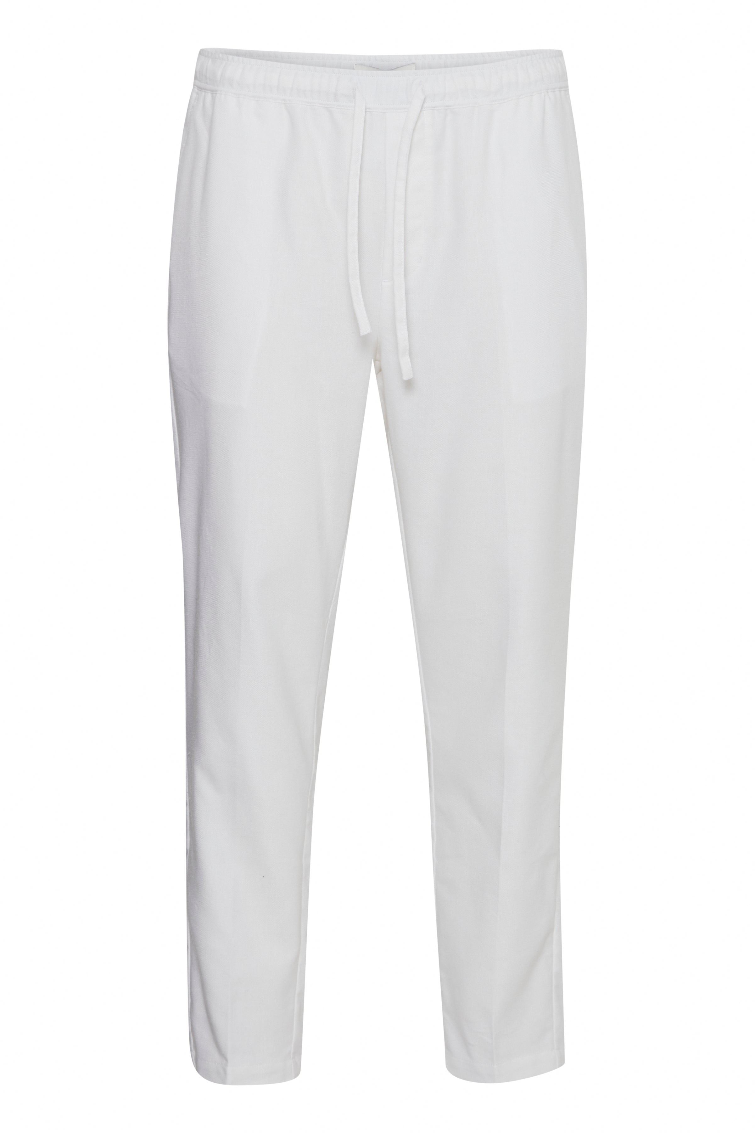 Pilou Drawstring Linen Mix Pants - Bright White