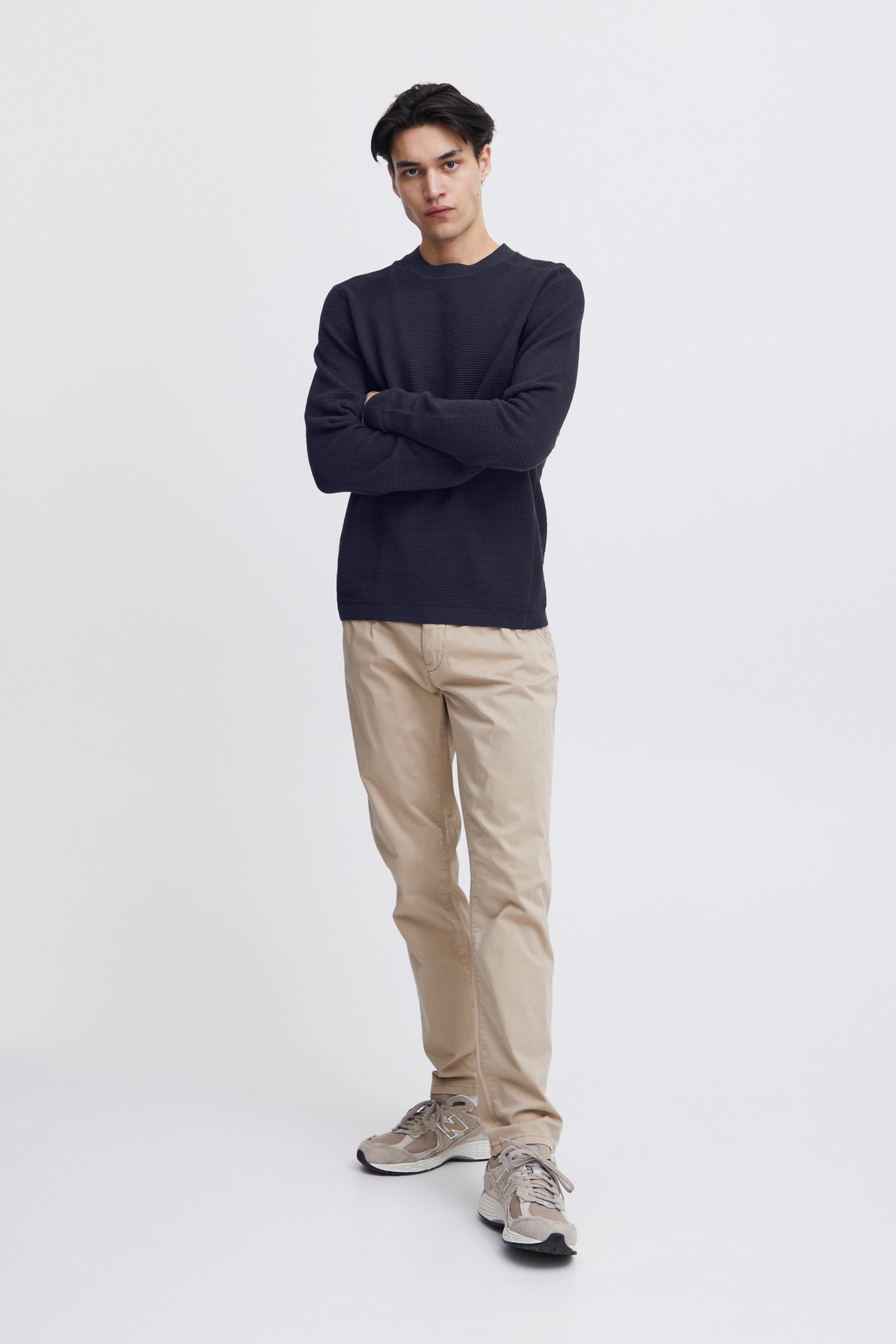 Karl Waffel Knit - Dark Navy