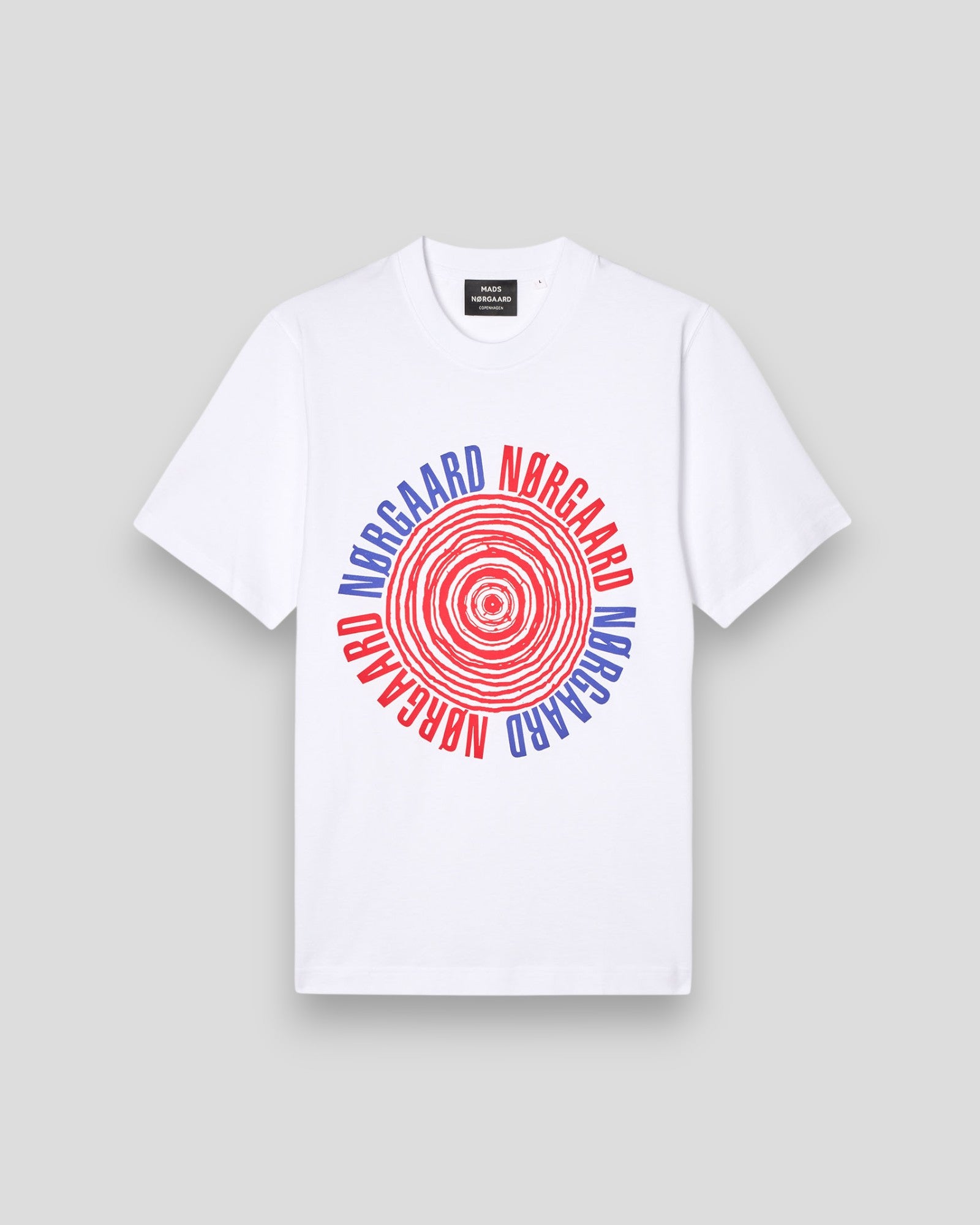 Cotton Jersey Spiral Frode Tee - White