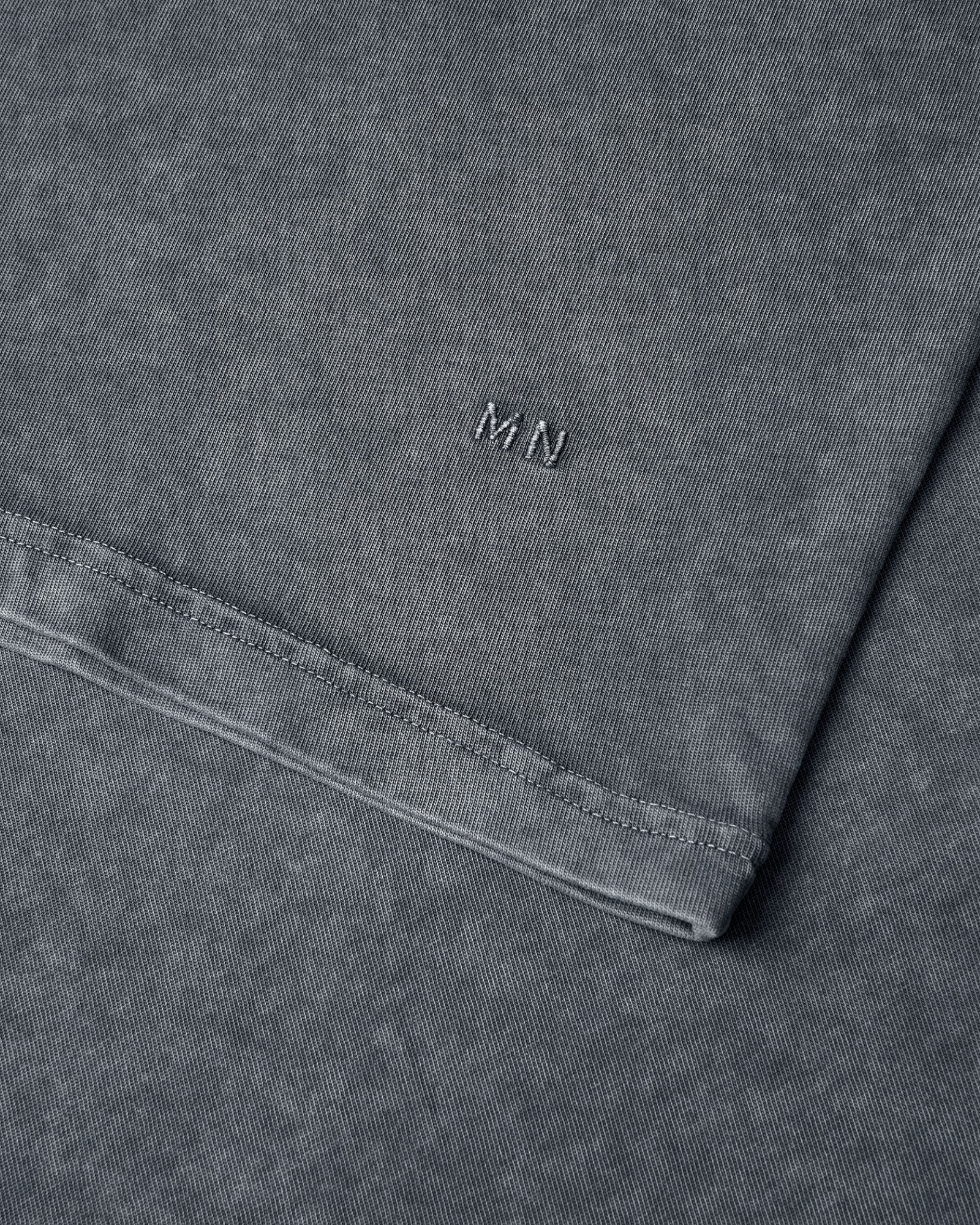 Combed Jersey Dye Thorbjørn Tee - Asphalt