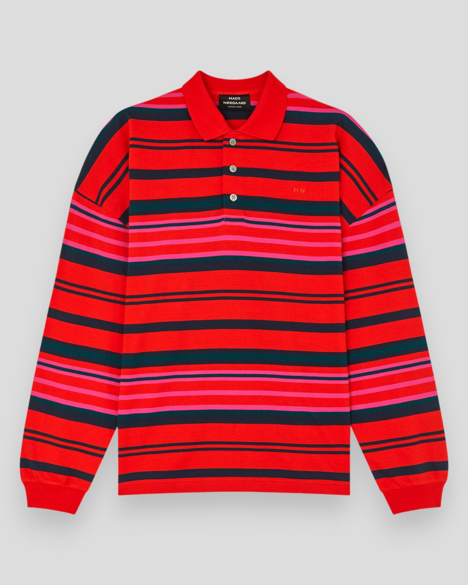 Light Terry Polo ST Sweat - Fiery Red Multi ST