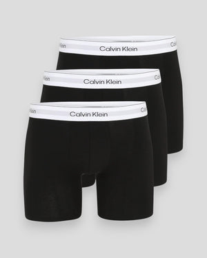 Sort og hvid boxer brief 3-pack fra Calvin Klein, behagelige underbukser med elastisk pasform og bløde materialer.