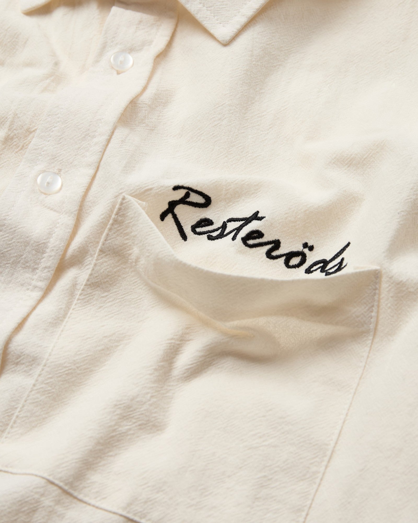 Joel Shirt Embroidery - Ivory