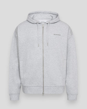 Rick Hoodie Zip - Light Grey Melange