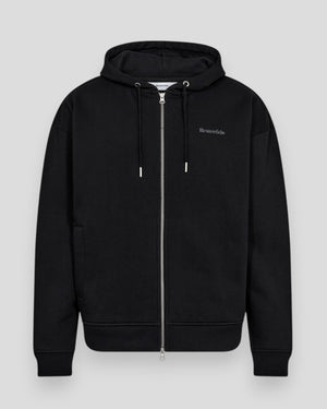Rick Hoodie Zip - Black