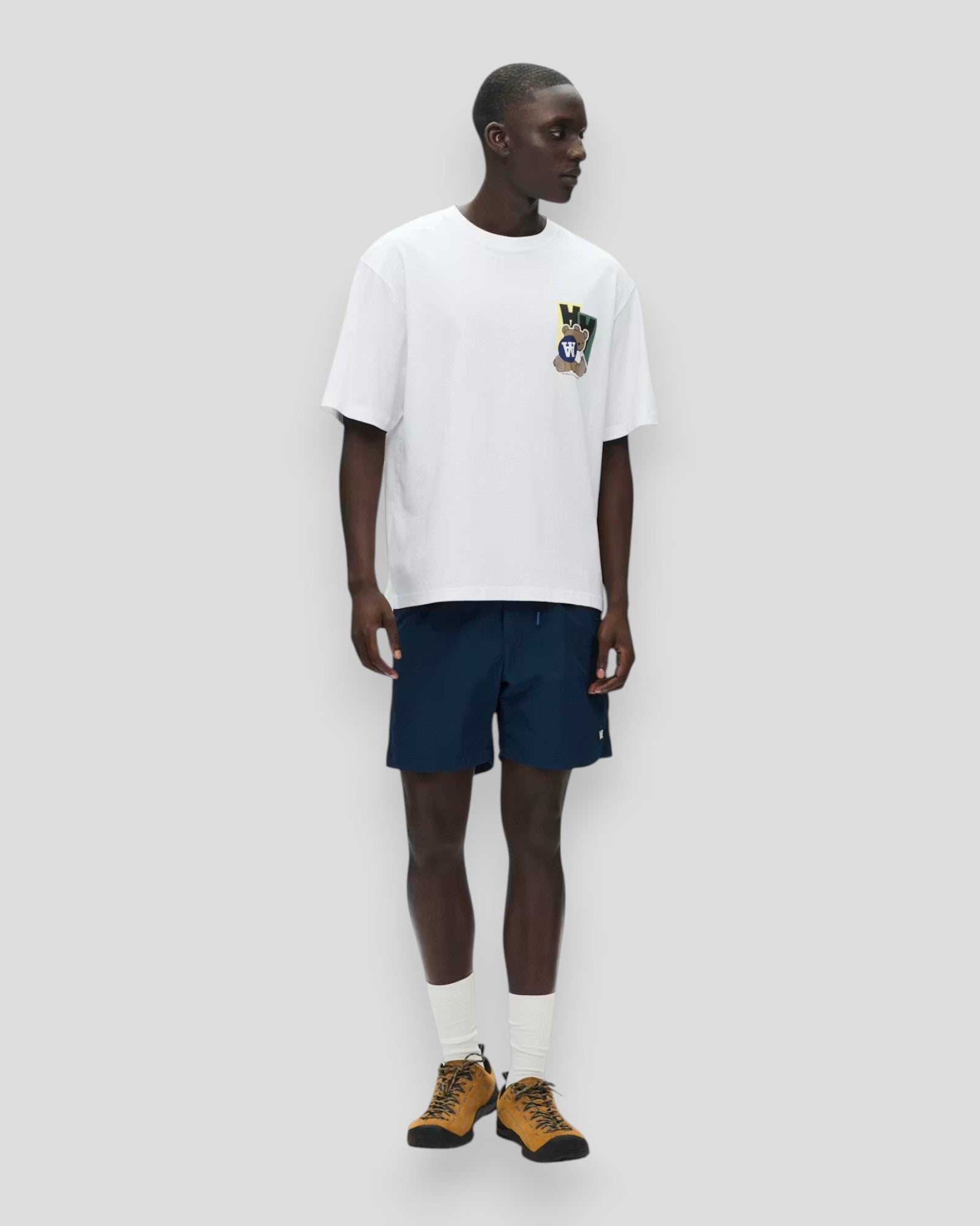 Liam Tee Stickers - Bright White