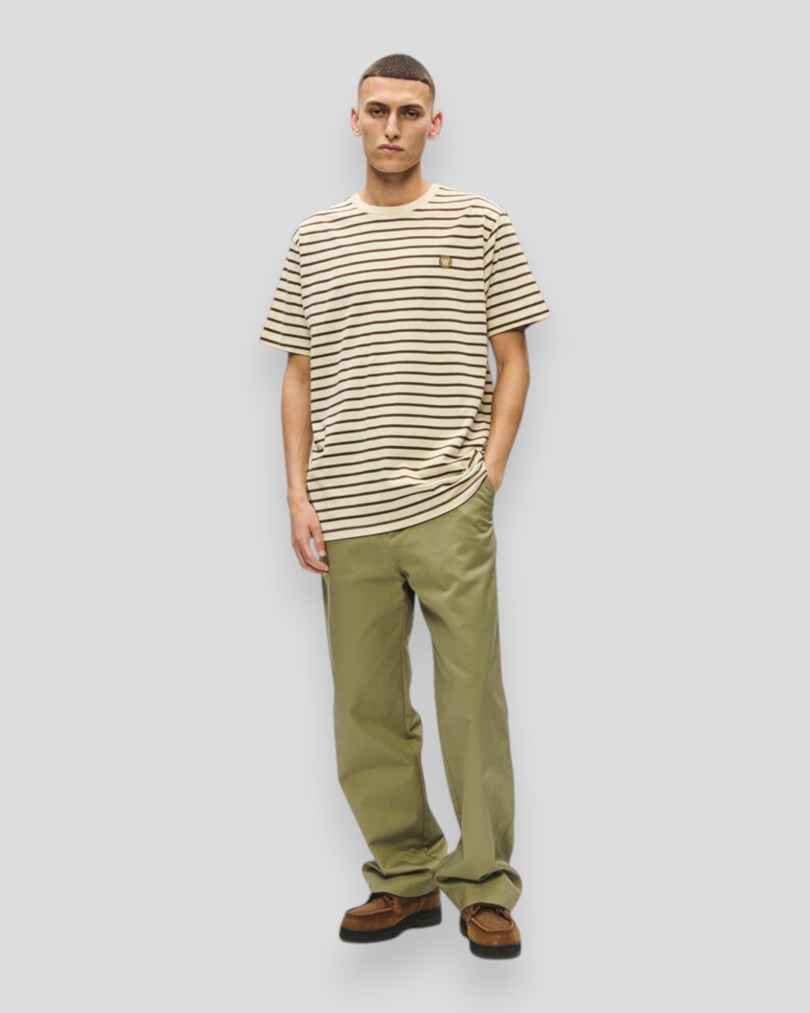 Ace Stripe Tee - Desert Palm