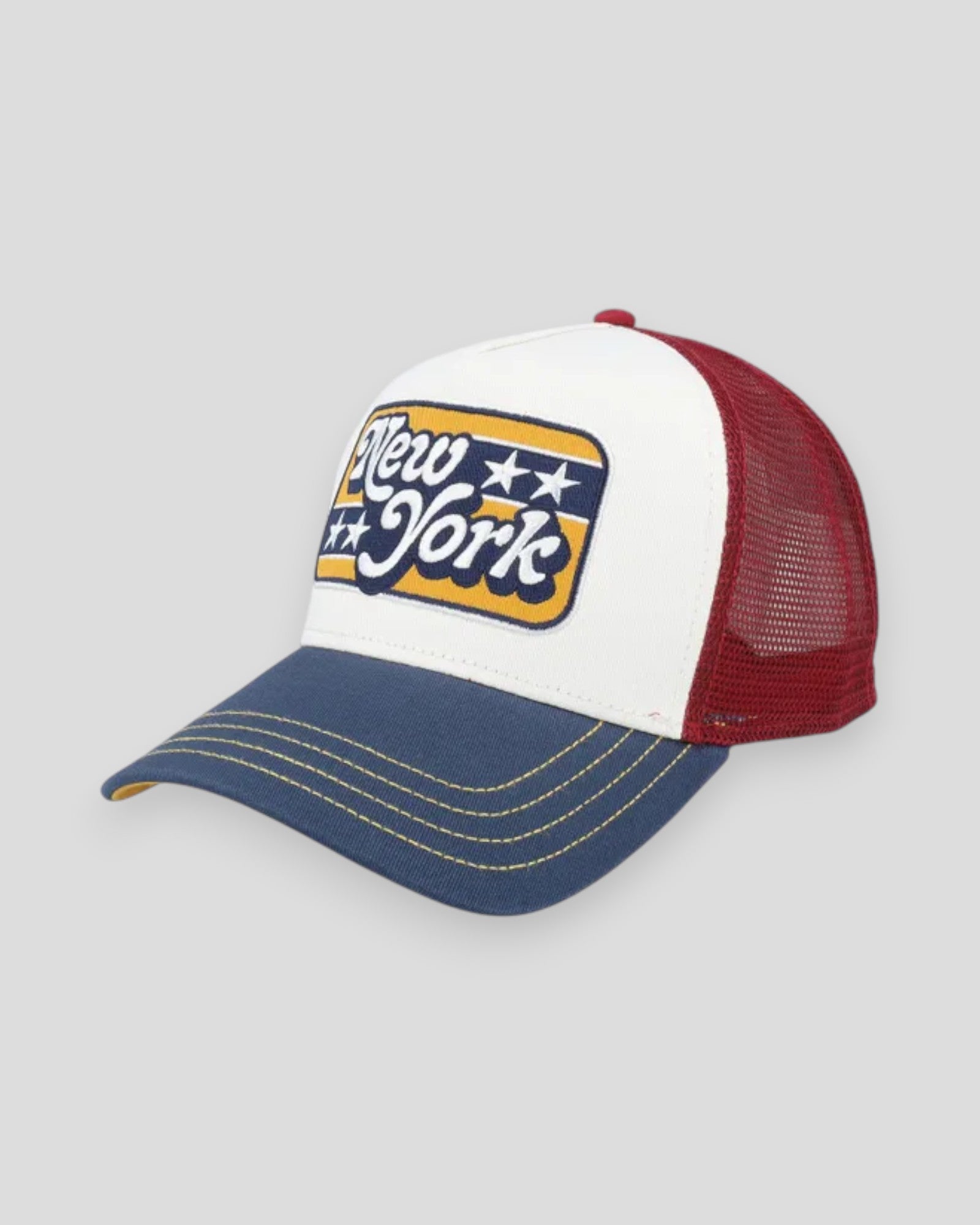 Trucker Cap Stars - Offwhite/Navy/Burgundy