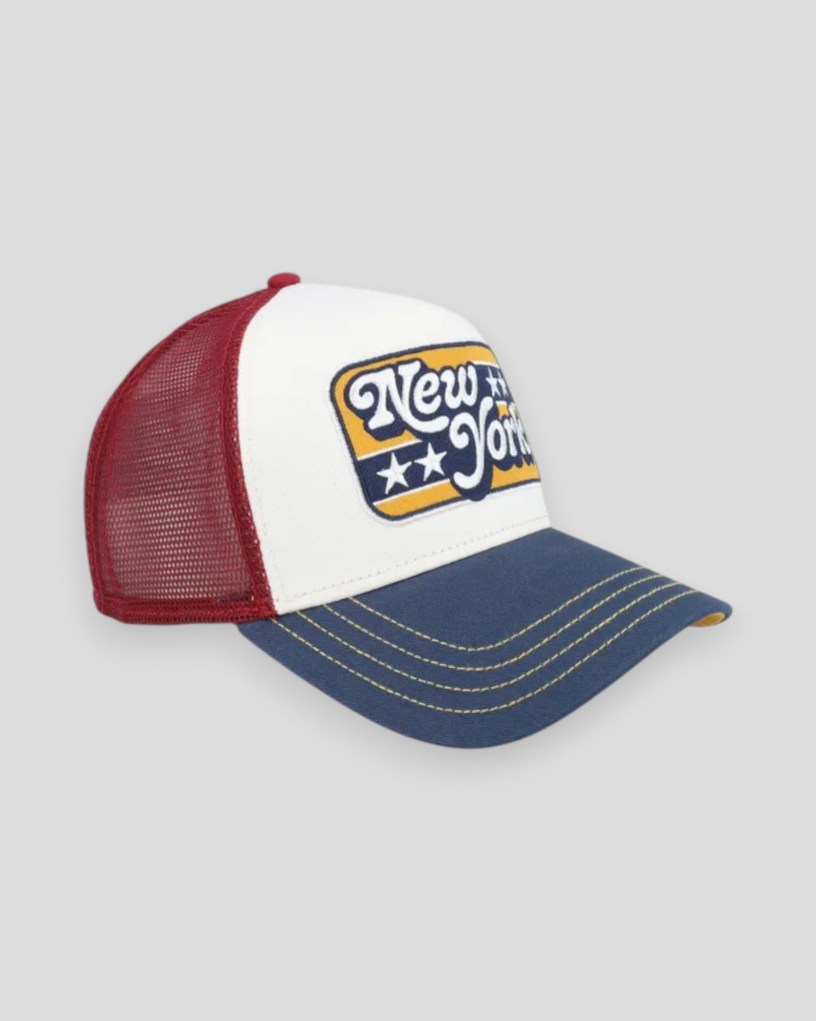 Trucker Cap Stars - Offwhite/Navy/Burgundy