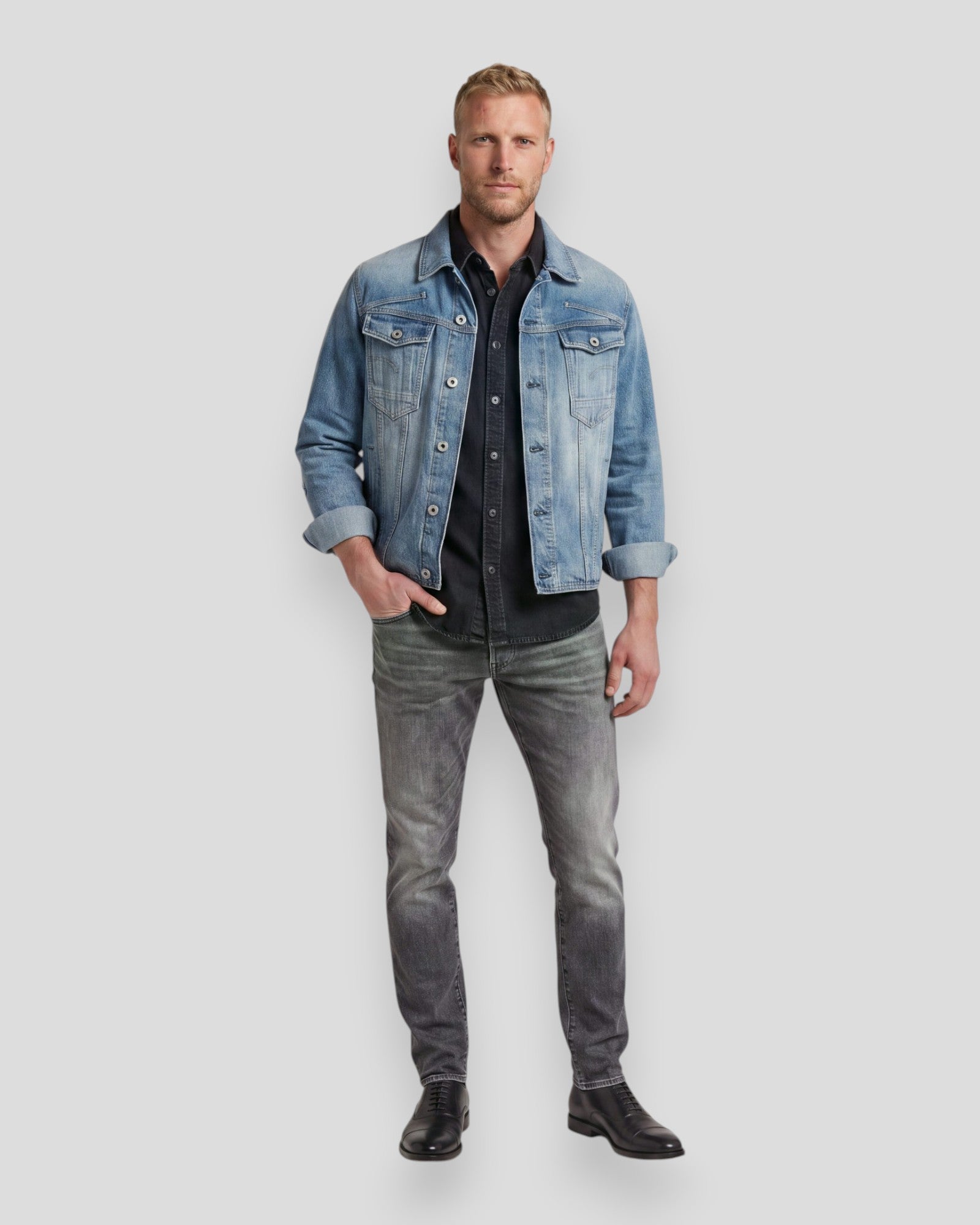3301 Regular Tapered Jeans - Faded Built