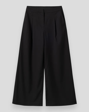 Noella Kazia black women's pants with a sleek, tailored fit, featuring a high waist and stylish design.