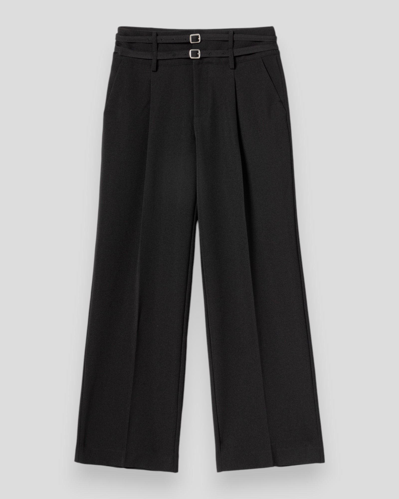 Sort dame bukser N-Darryl HW Pants fra Noella, blødt stof og afslappet pasform, vist i billedet.