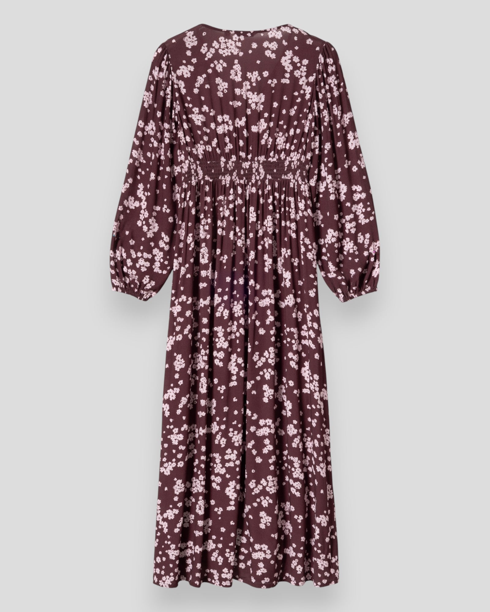 N-Lilith Maxi Dress - Deja Burgundy Print