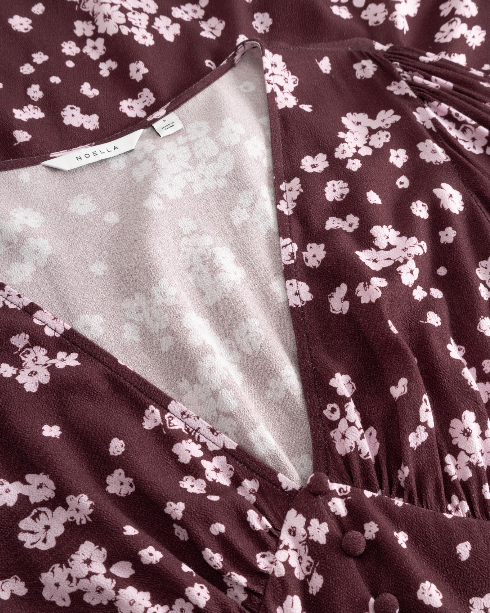 N-Lilith Maxi Dress - Deja Burgundy Print