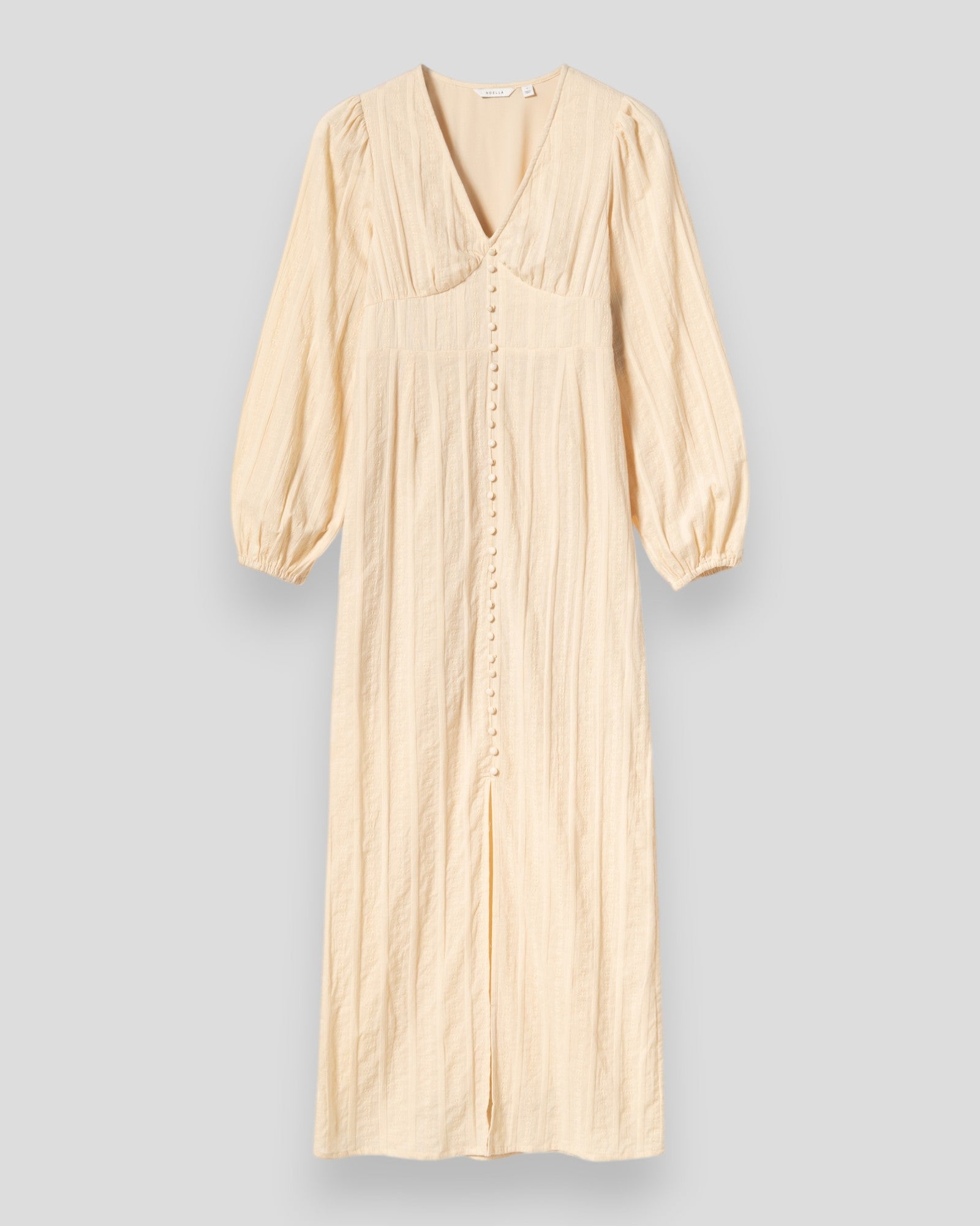 Noella N-Liletta Ivory dress with elegant flowing fabric and sleeveless design, perfect for formal occasions.