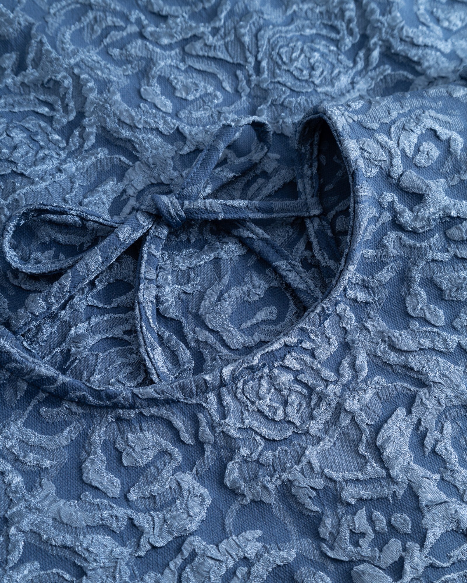 Noella N-Pastis long dress in dusty blue with flowing fabric and elegant design, perfect for stylish occasions.