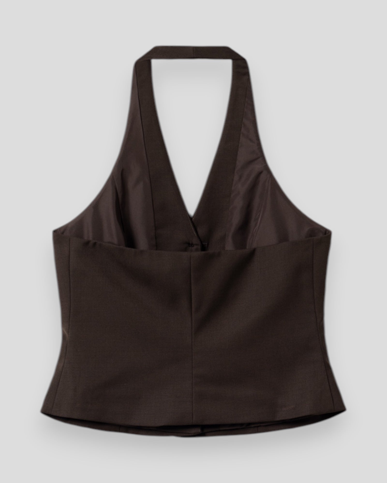 Noella N-Martina vest til kvinder i chokoladefarve, blødt stof og afslappet pasform.