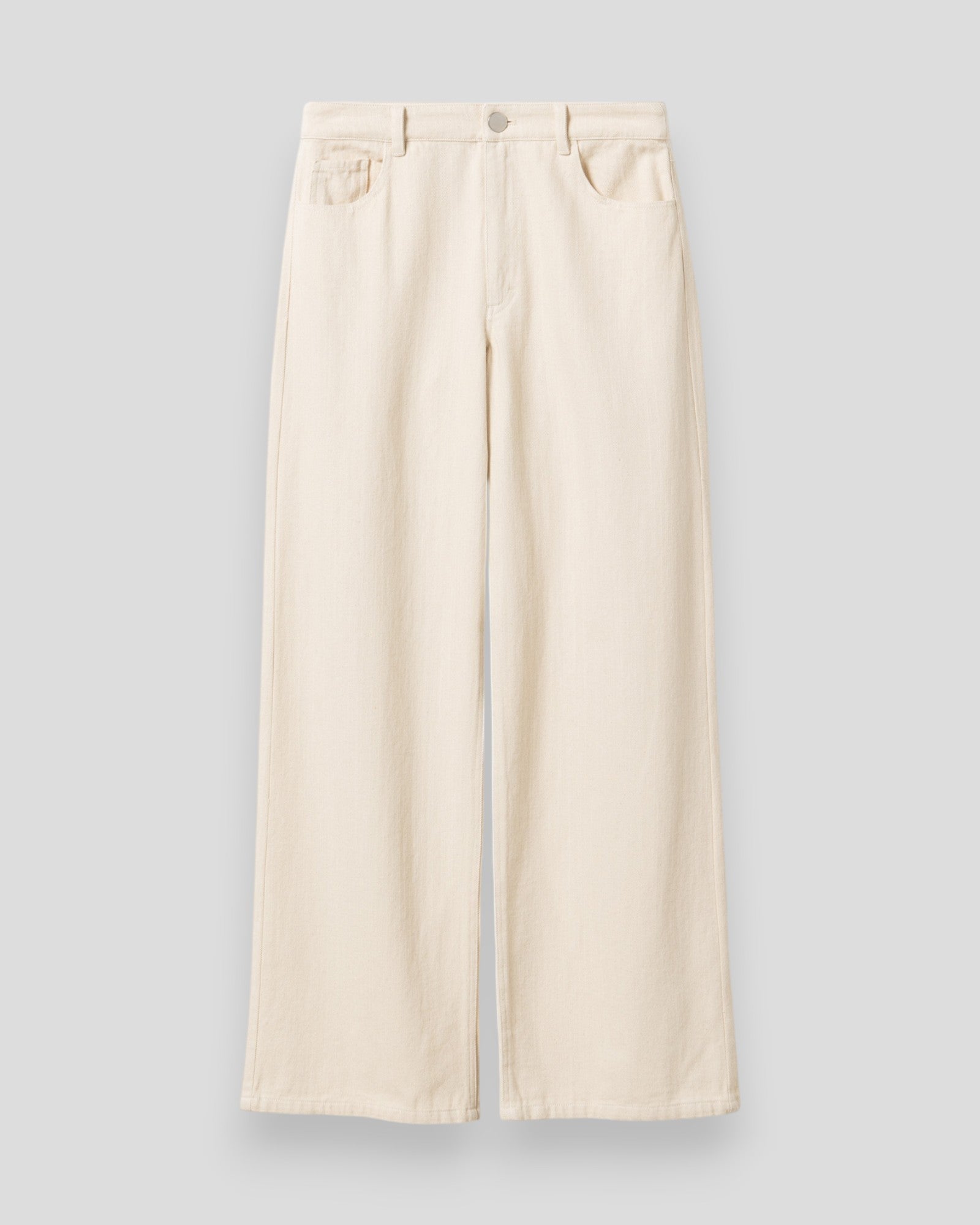 Noella N-Melo MW jeans til kvinder i ivory, afslappet pasform og moderne stil, synlig i billedet.