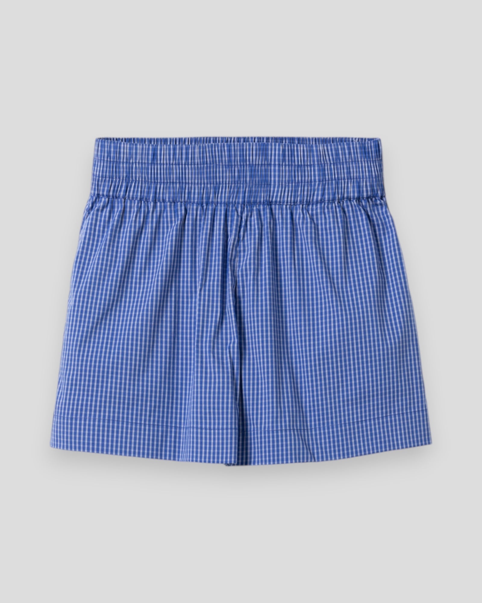 Noella N-Marian MW dameshorts i Davy Blue Check med ternet mønster og komfortabel pasform.