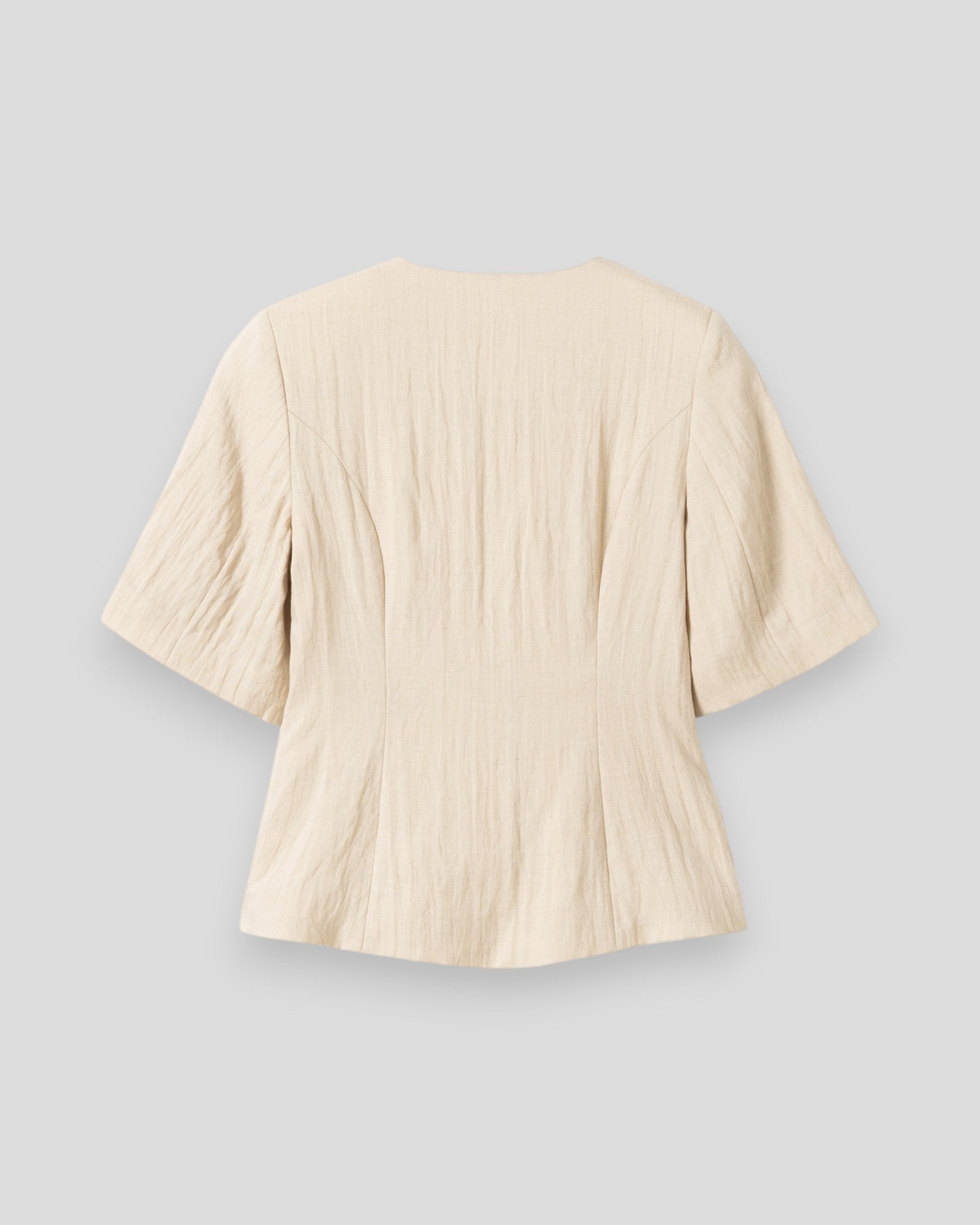 Noella N-Kasaundra blazer til kvinder i oyster med elegant, skræddersyet design og lys, neutral farve.