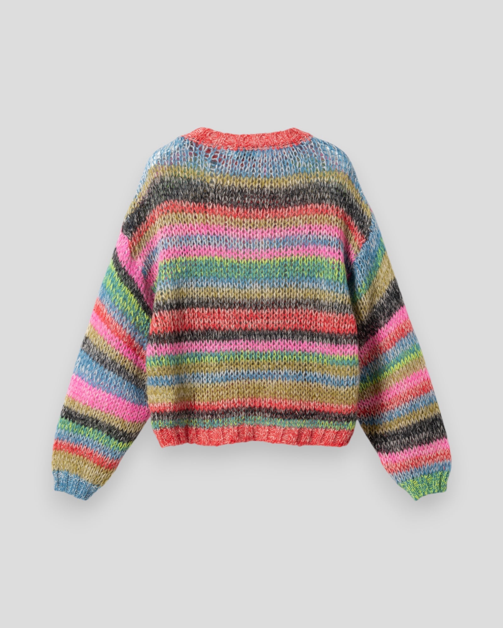 Dame strikketøj fra Noella, N-Mayra Knit Delcine Multi, farverigt strikket design med blød tekstur.
