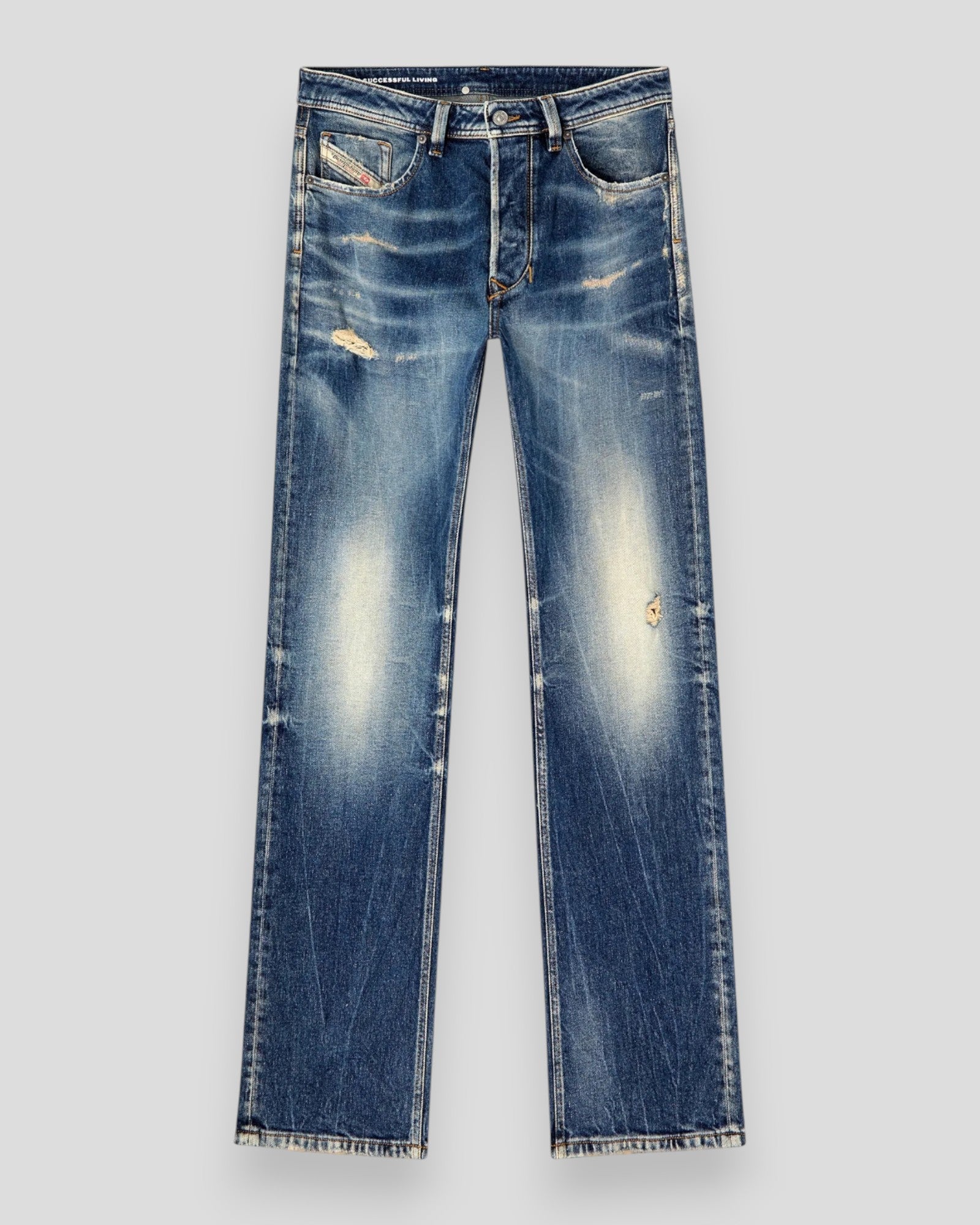 2019 D-Strukt Jeans - Washed Blue Denim