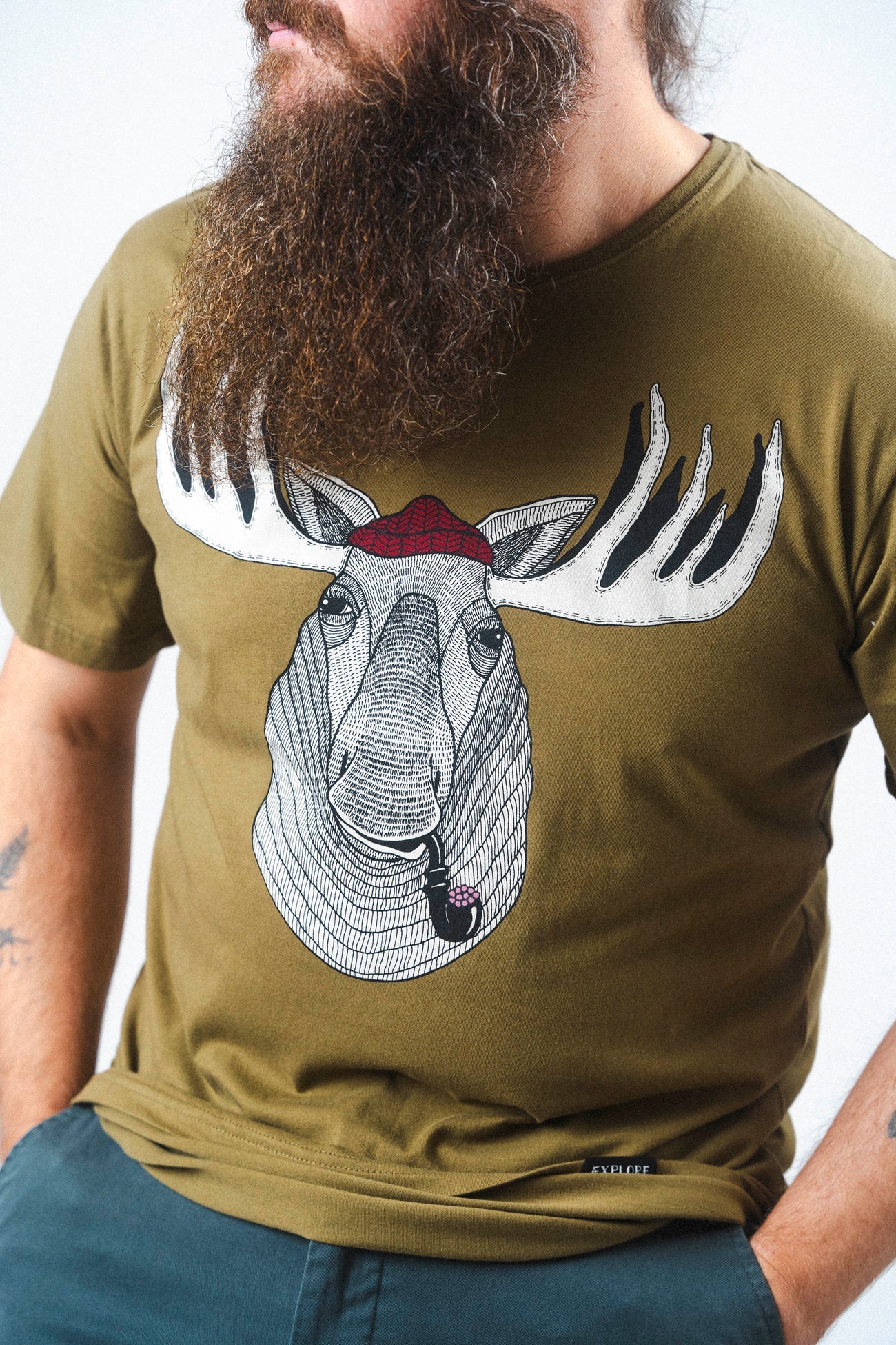 Big Moose T-shirt - Fir Green