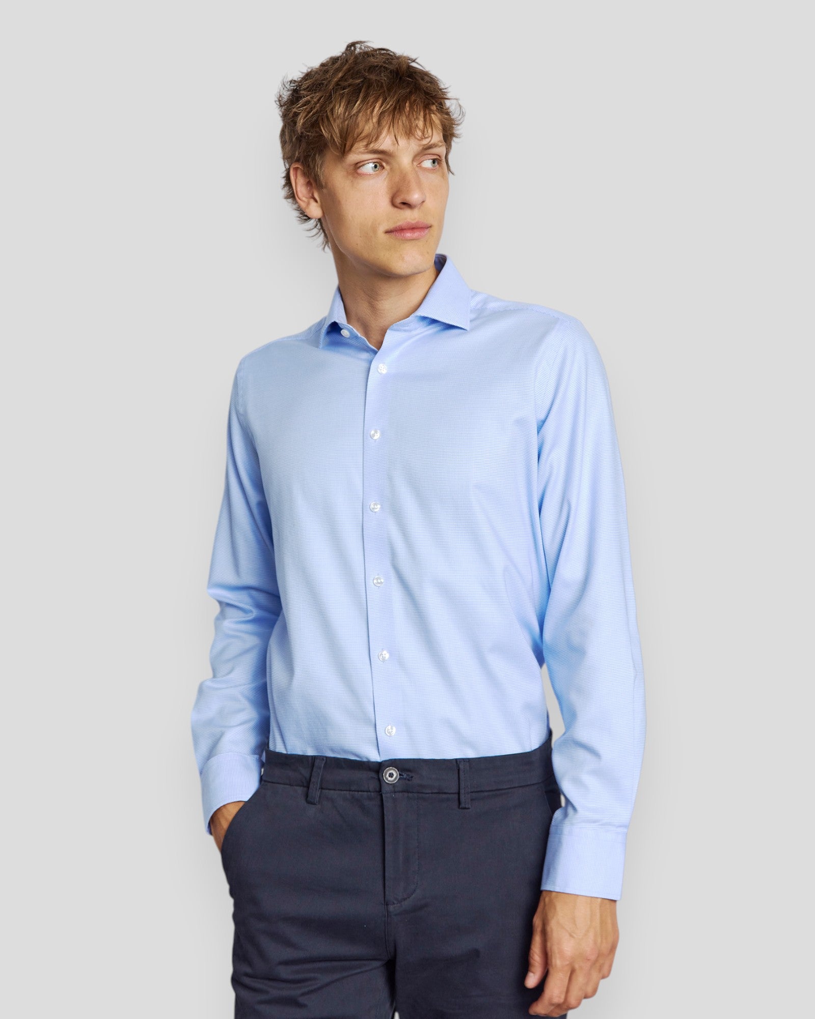Acuna Slim Fit Shirt - Light Blue