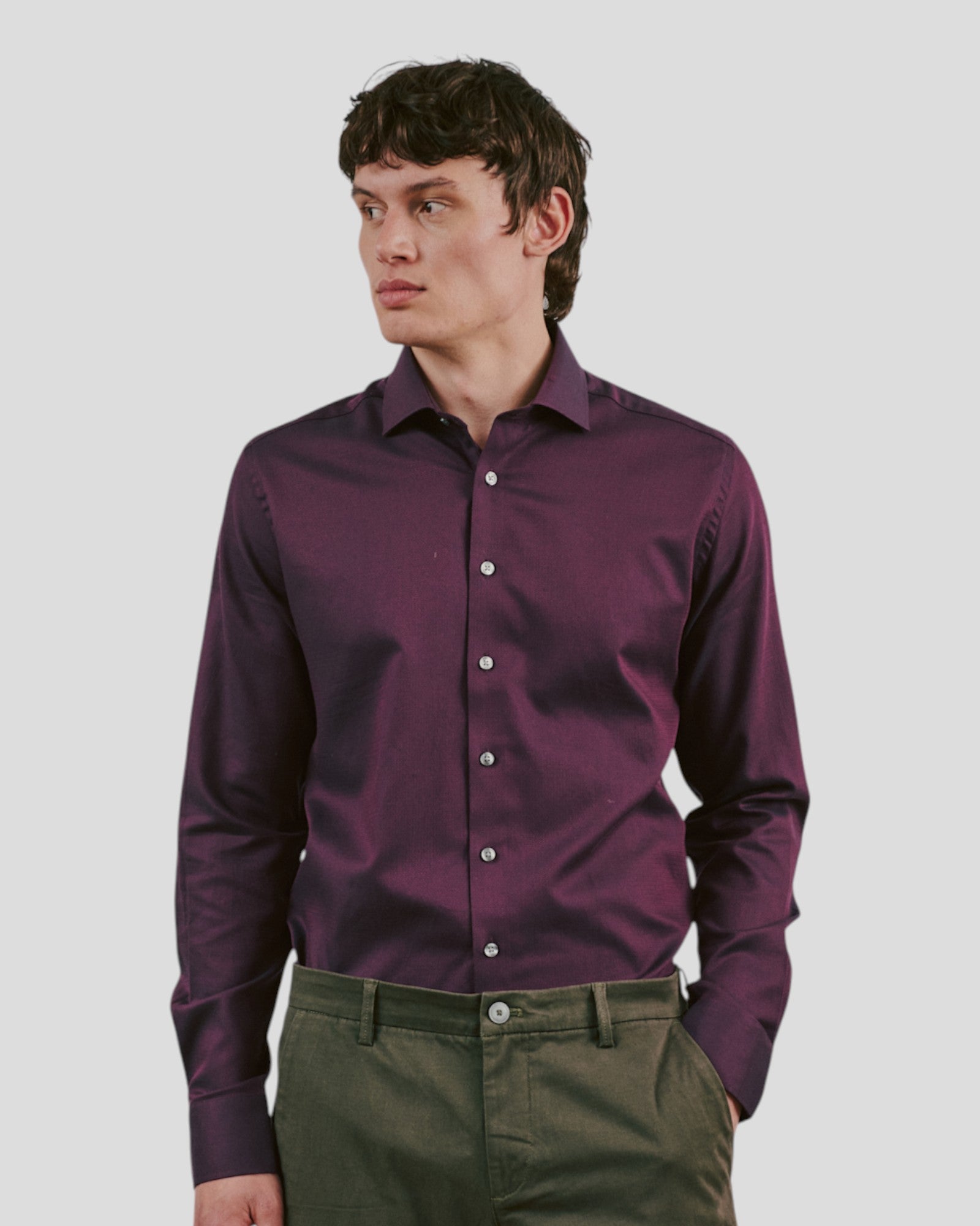 Callesen Modern Fit Shirt - Bordeaux