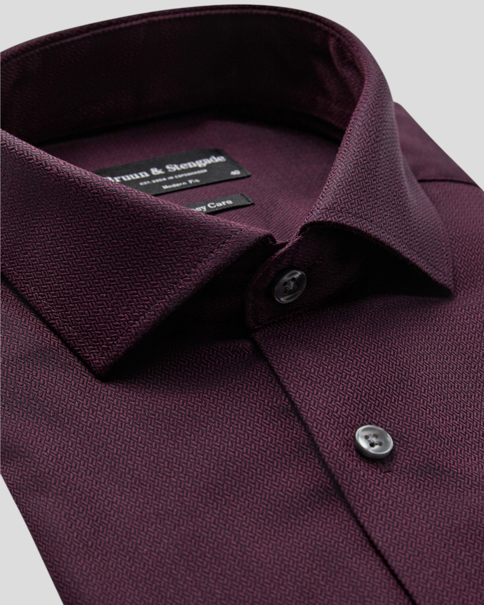 Callesen Modern Fit Shirt - Bordeaux
