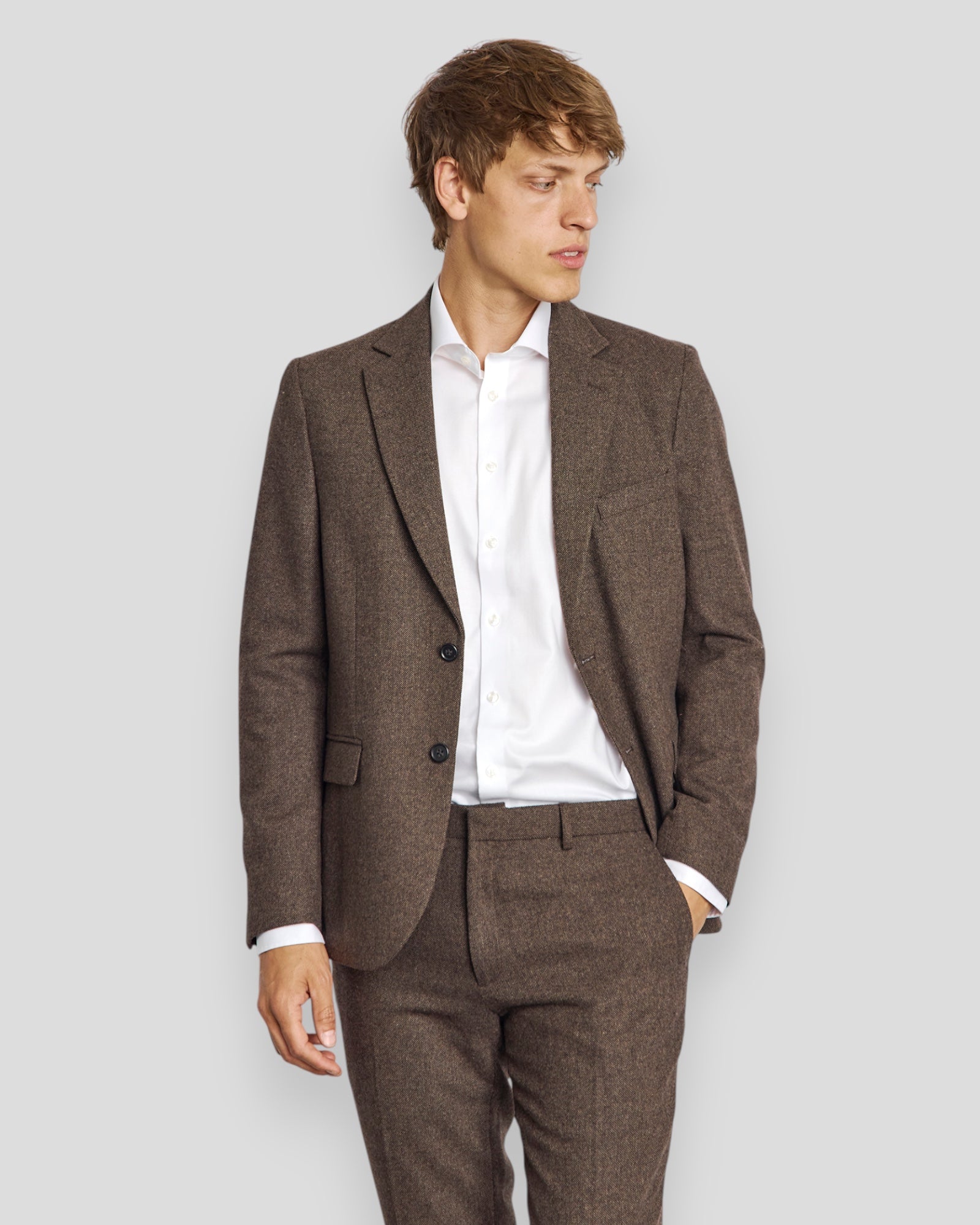 Chiavari Classic Fit Blazer - Brown