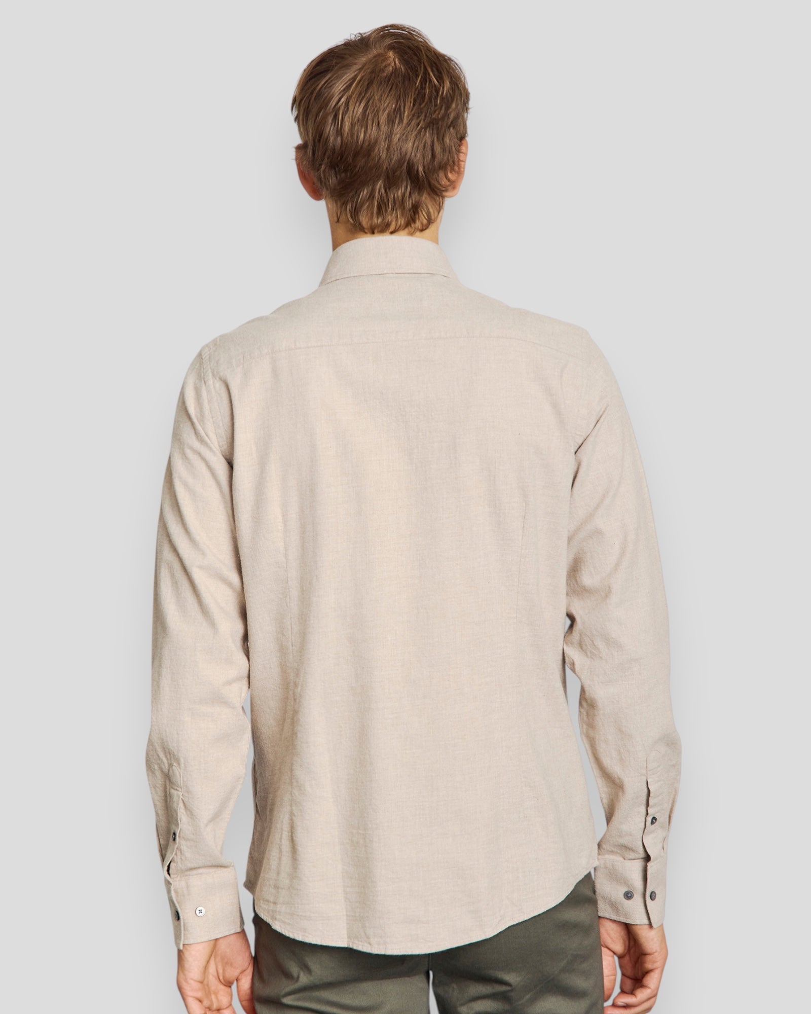 Faruk Casual Modern Fit Shirt - Sand
