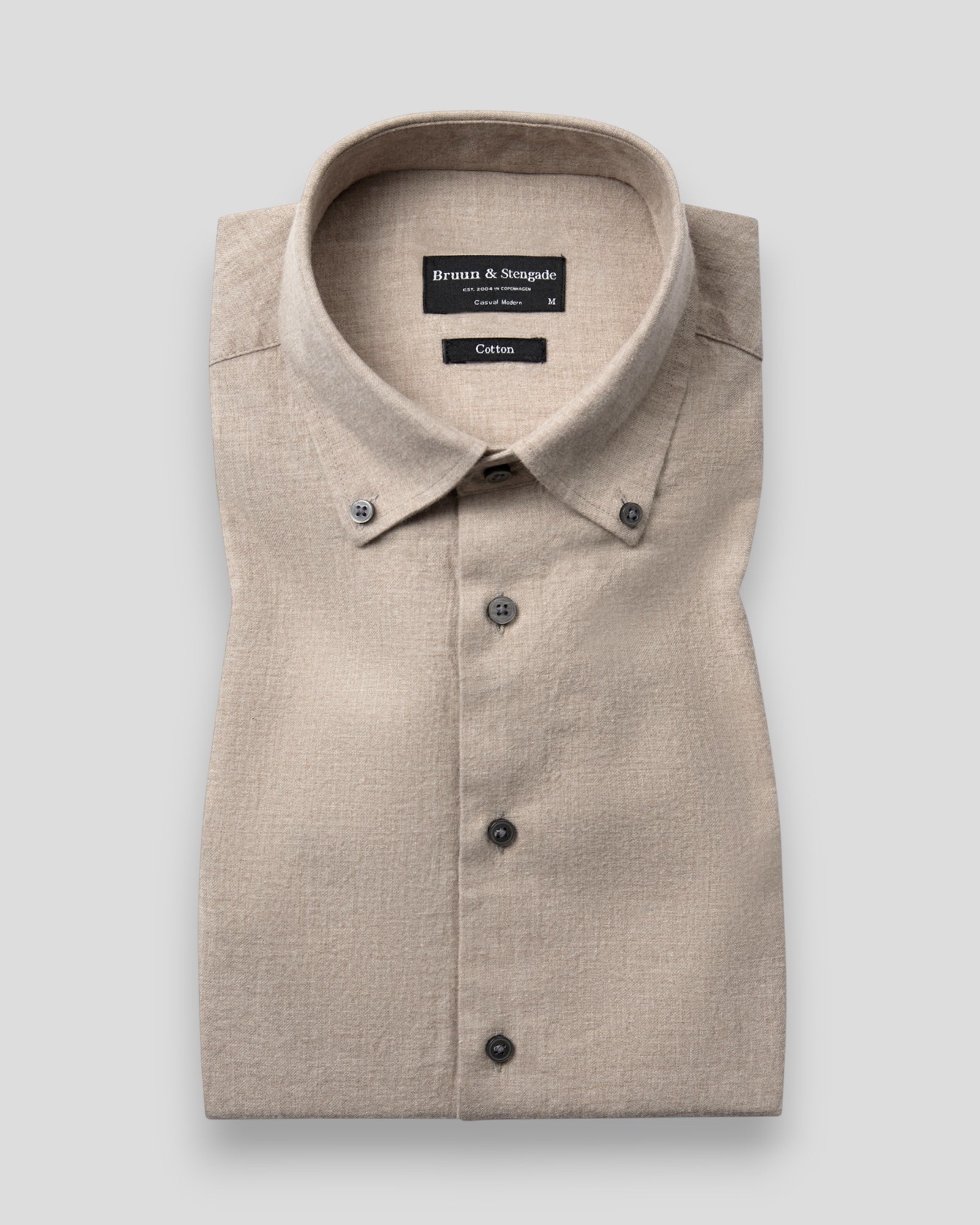 Faruk Casual Modern Fit Shirt - Sand