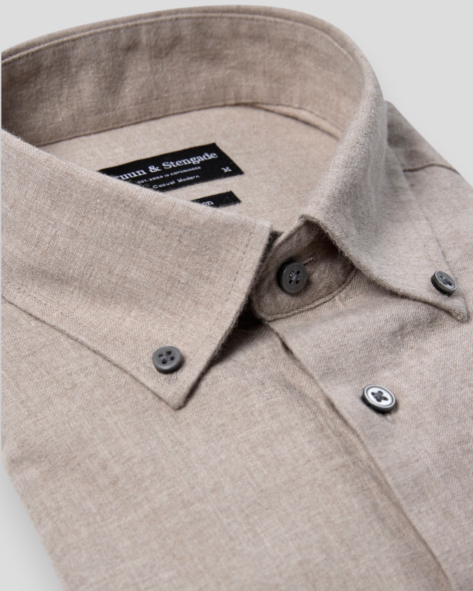 Faruk Casual Modern Fit Shirt - Sand