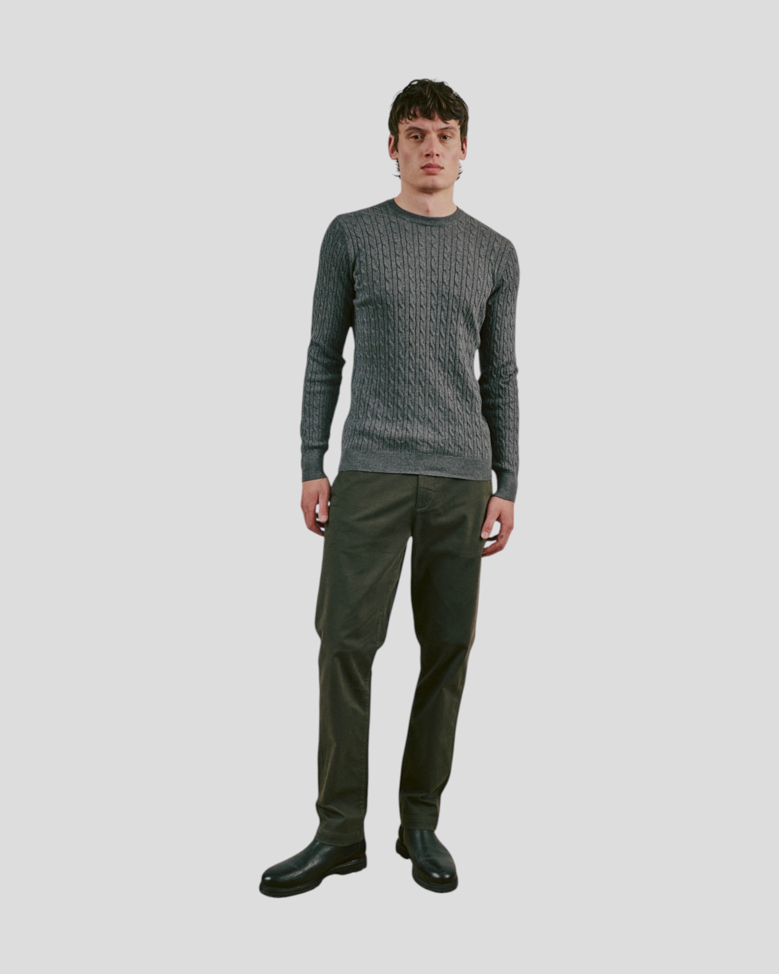 Guizchou Regular Fit Knitwear - Grey