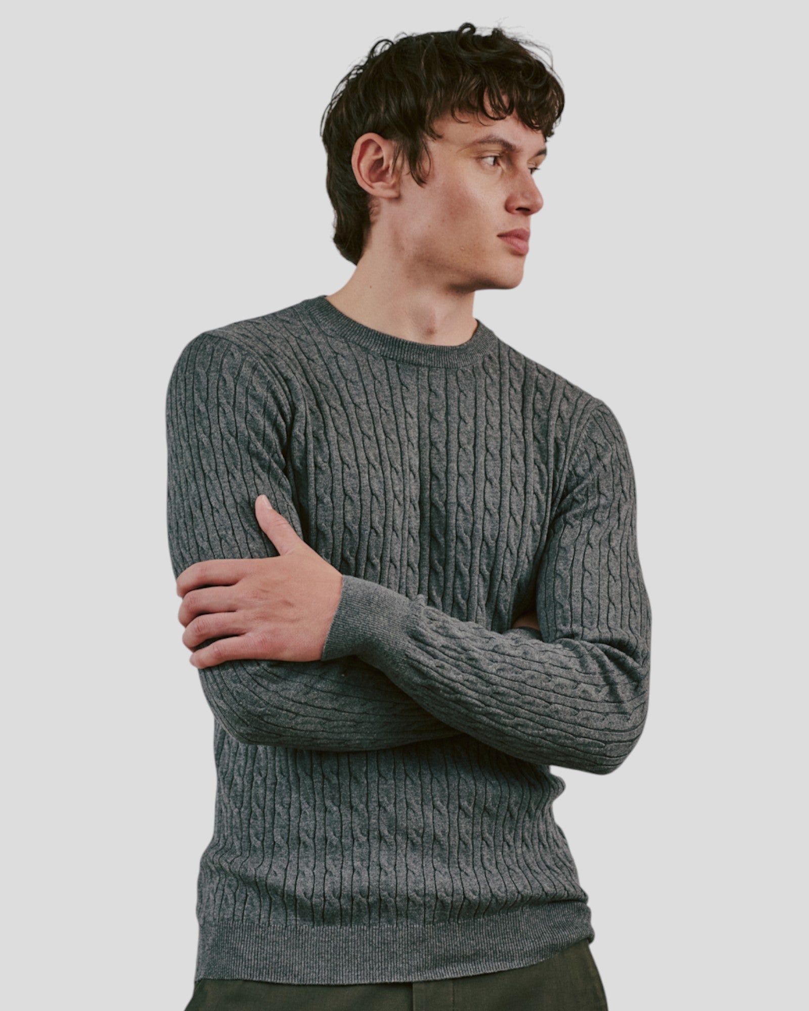 Guizchou Regular Fit Knitwear - Grey