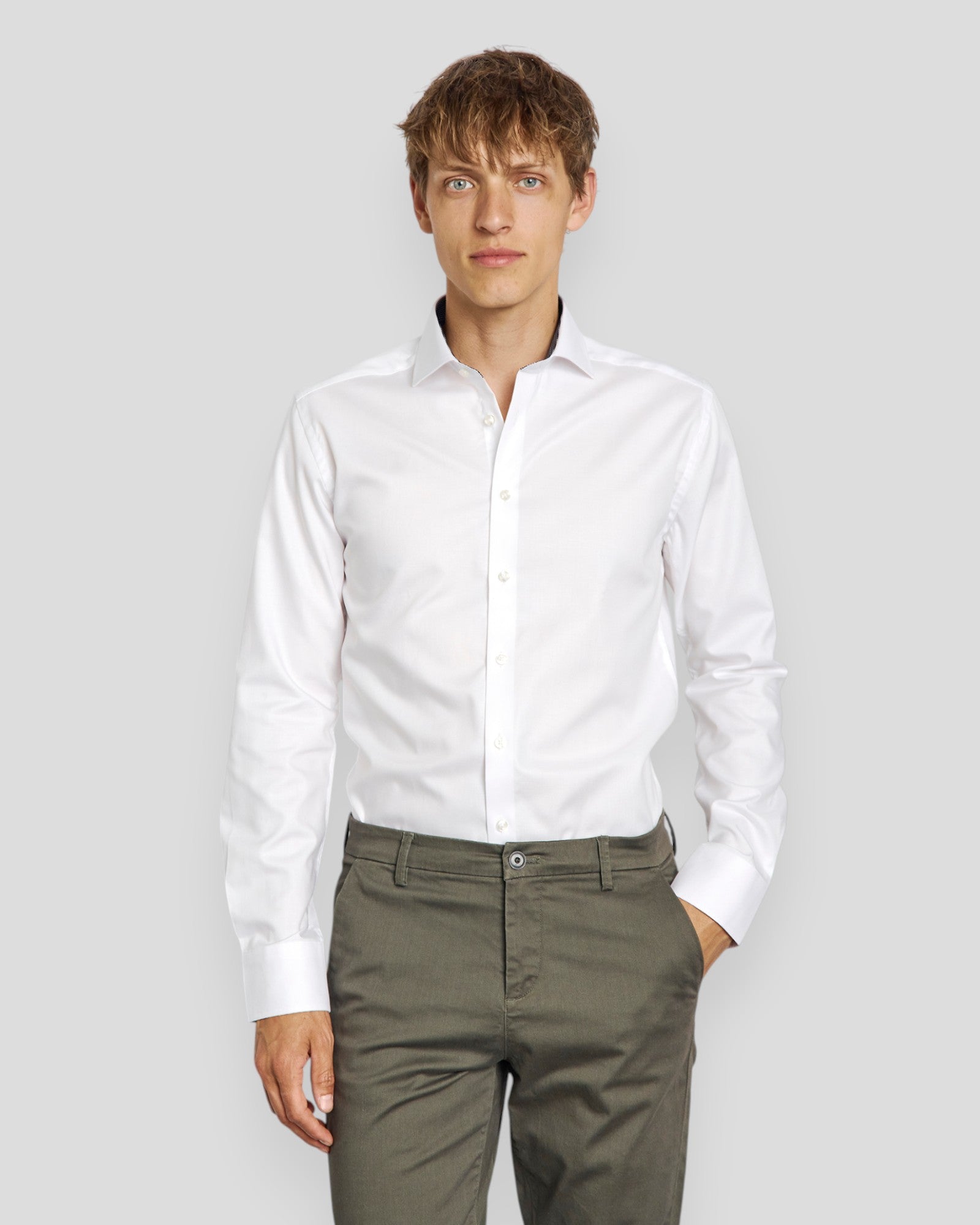 Hader Slim Fit Shirt - White