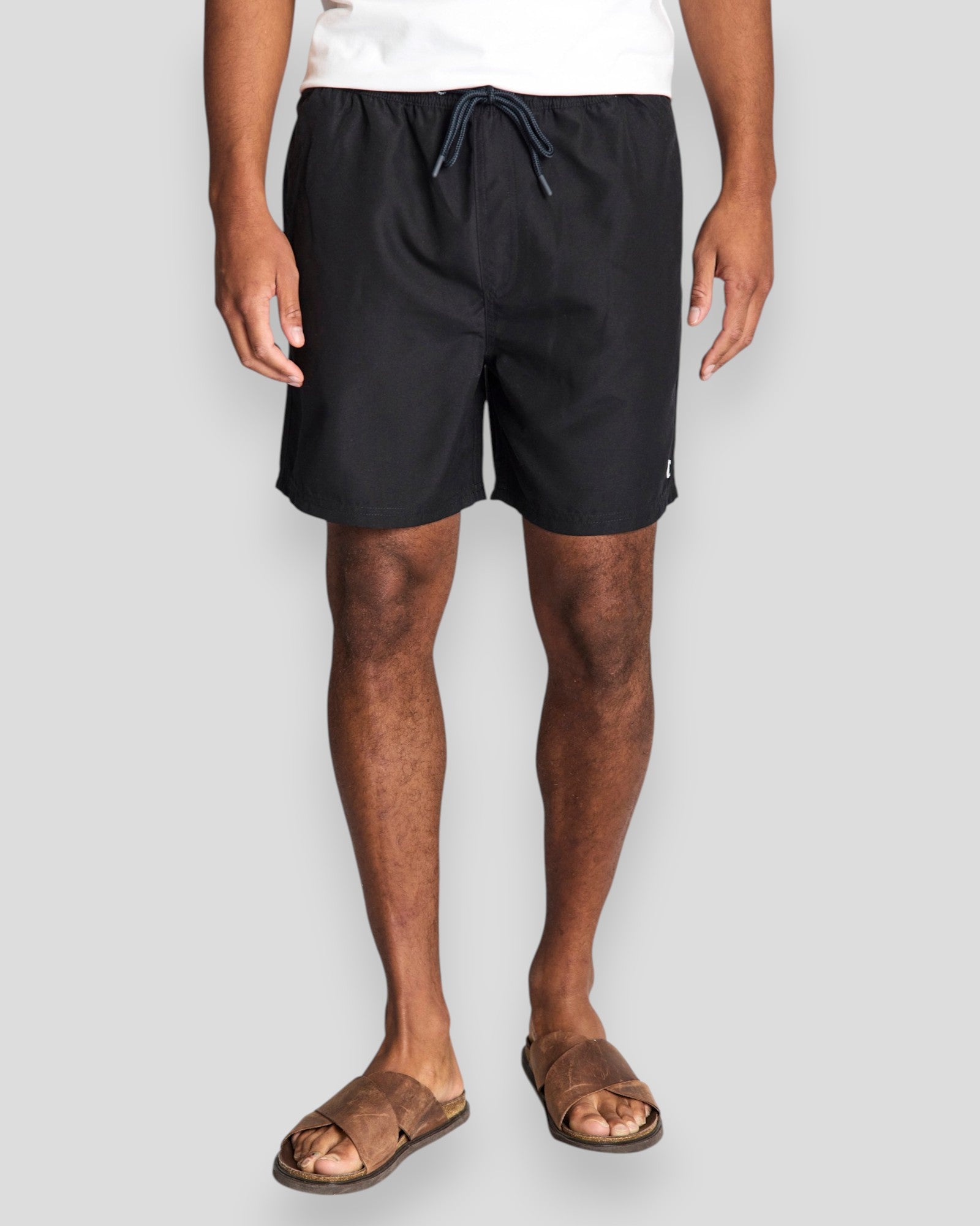 Sort Havana regular fit badebukser fra Bruun & Stengade med komfortabel pasform og afslappet stil.