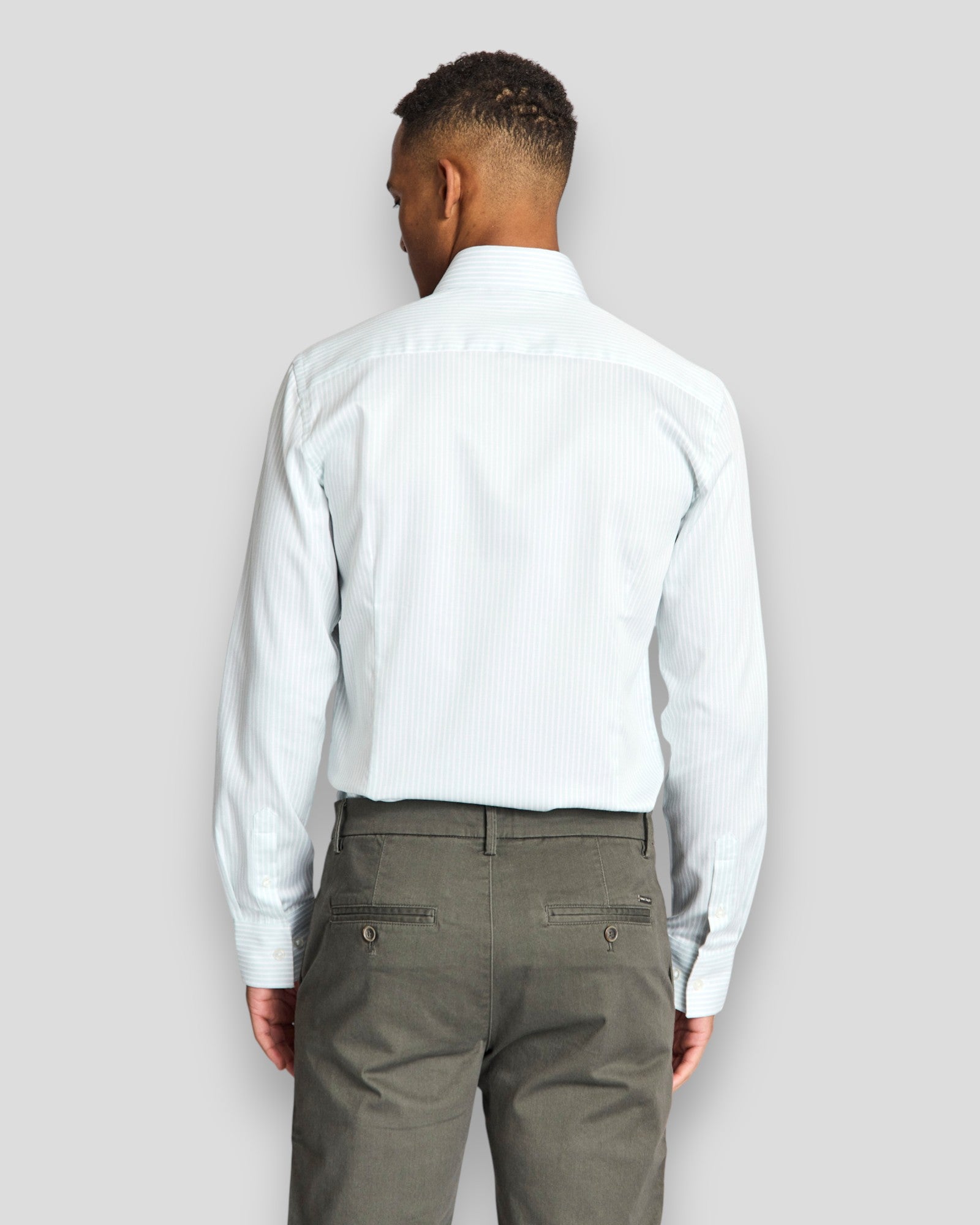 Ignacio Slim Fit Shirt - Light Green/White