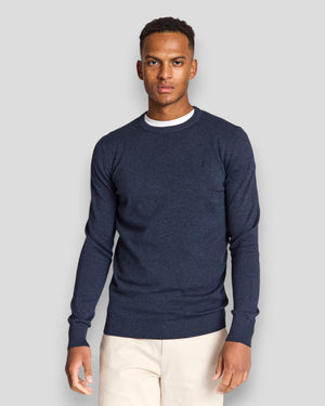 Bruun & Stengade Jupiter regular fit spring knitwear in thunder color, showcasing a cozy, stylish knit garment.