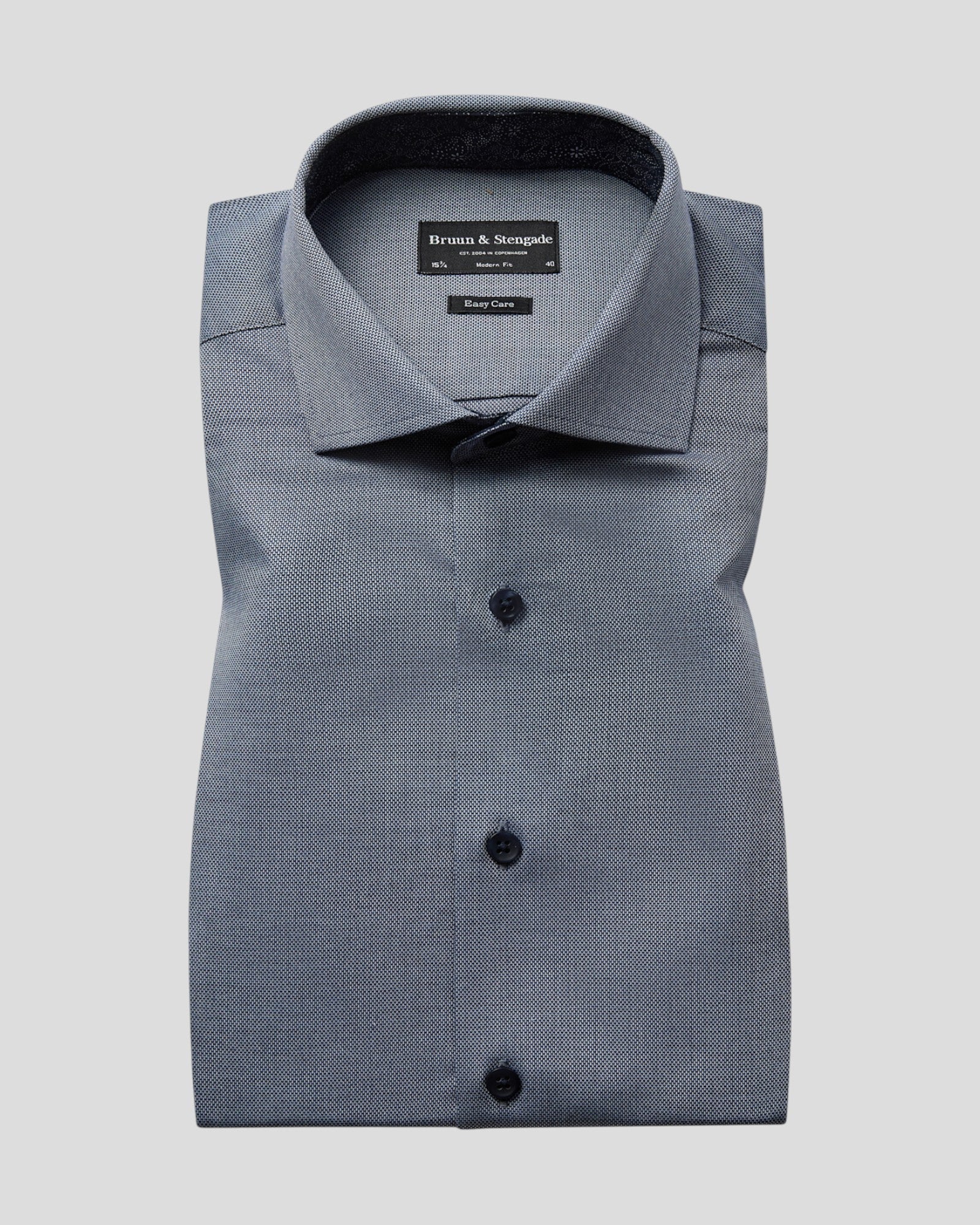 Jussi Modern Fit Shirt - Navy
