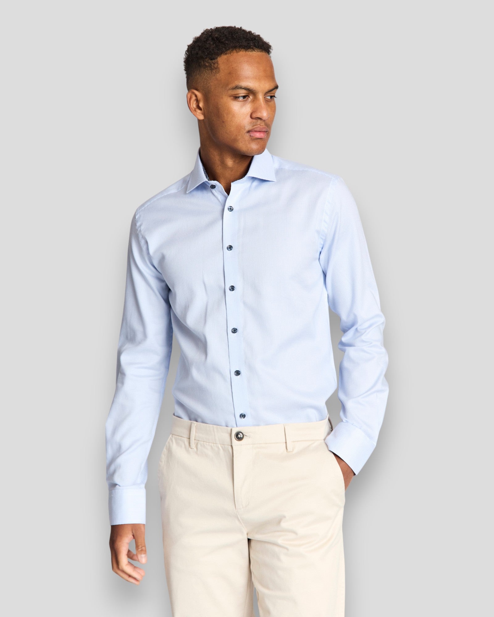 Langergren Modern Fit Shirt - Light Blue