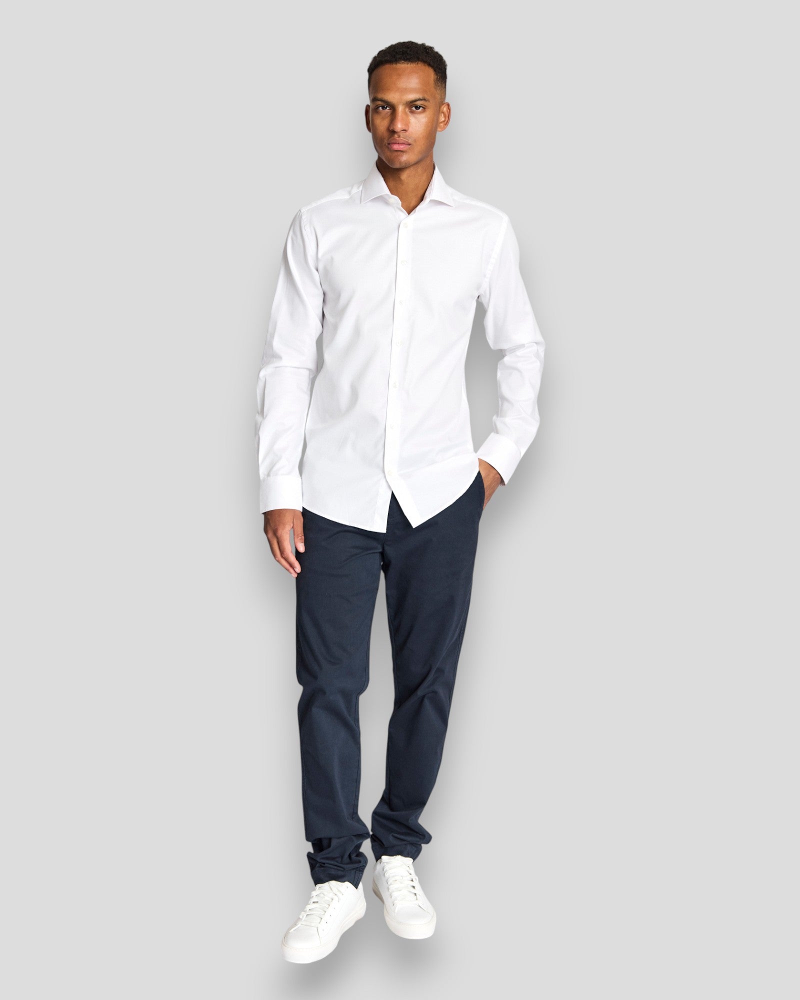 Miles Slim Fit Shirt - White