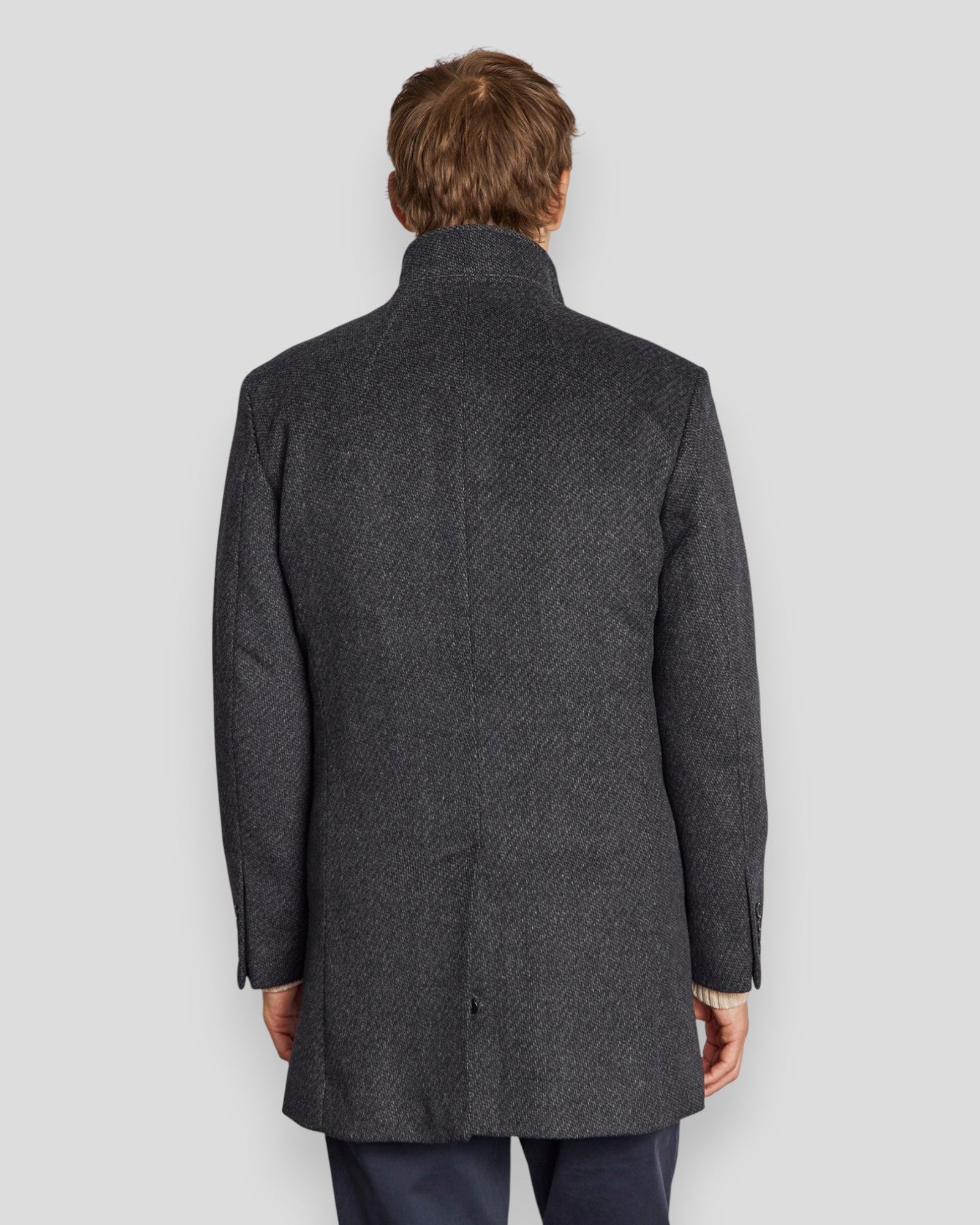 Ontario Slim Fit Coat - Dark Grey
